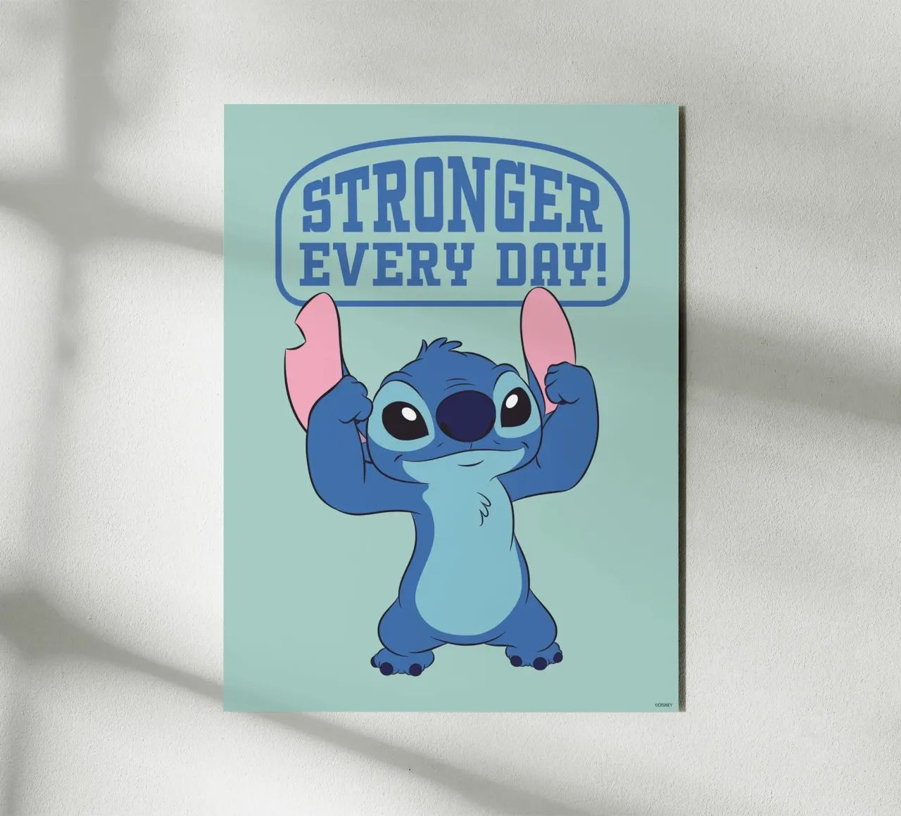 Stitch - Stronger every day! alluminio dibond da Stitch