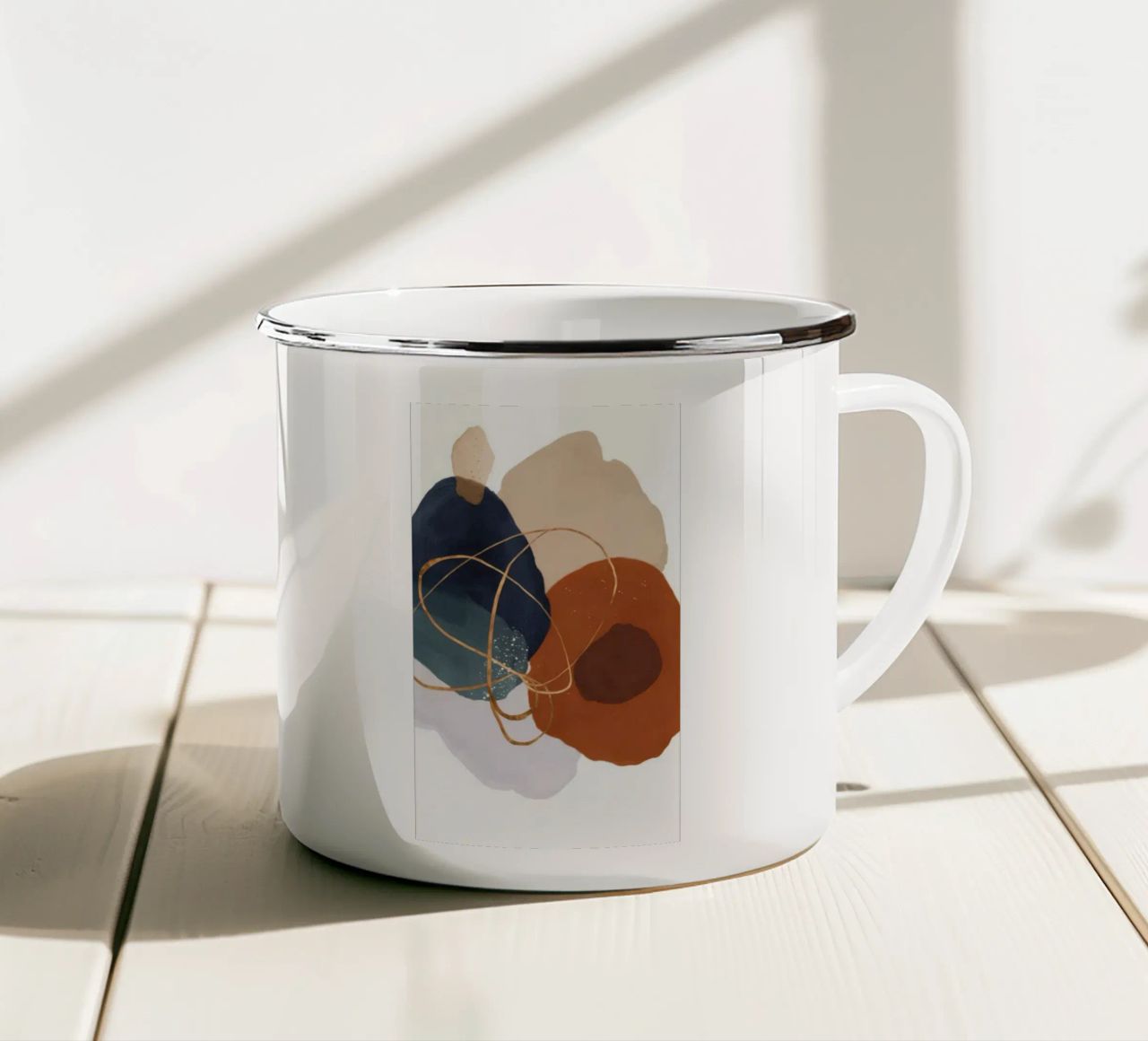 Orbit Pulse Cluster emaille mok van Monarch Arc