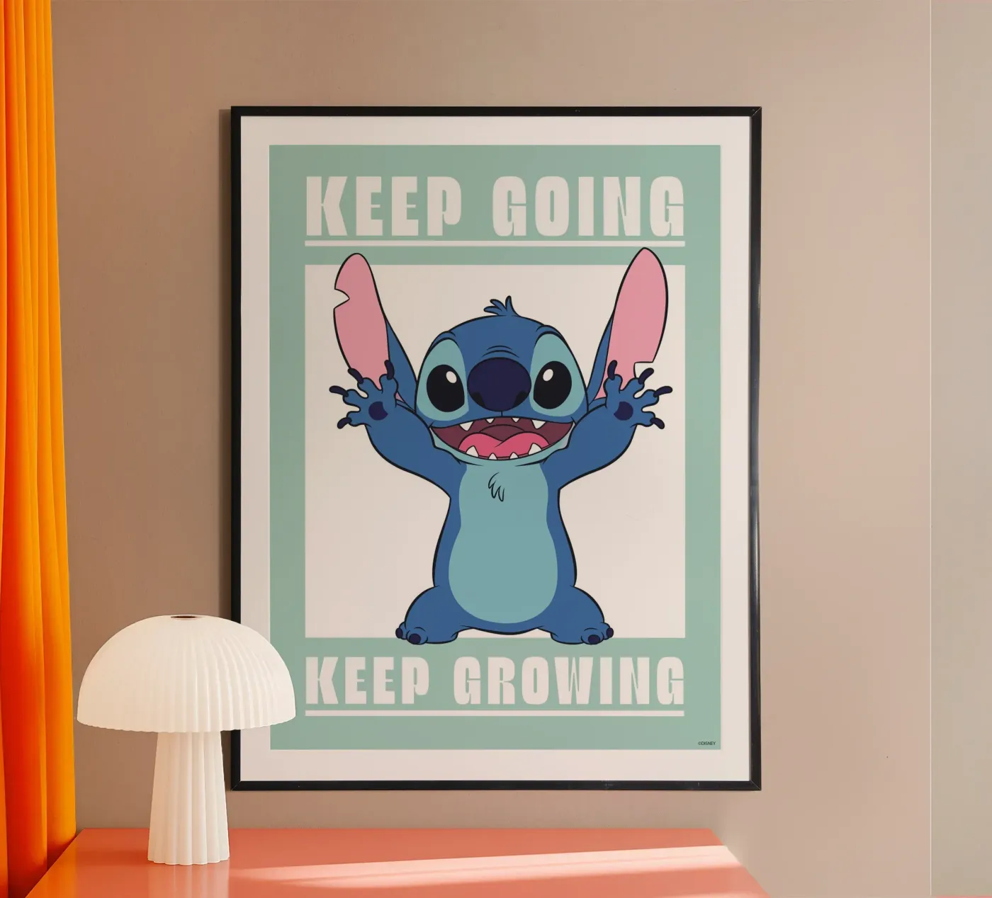 Stitch - keep going poster by Stitch