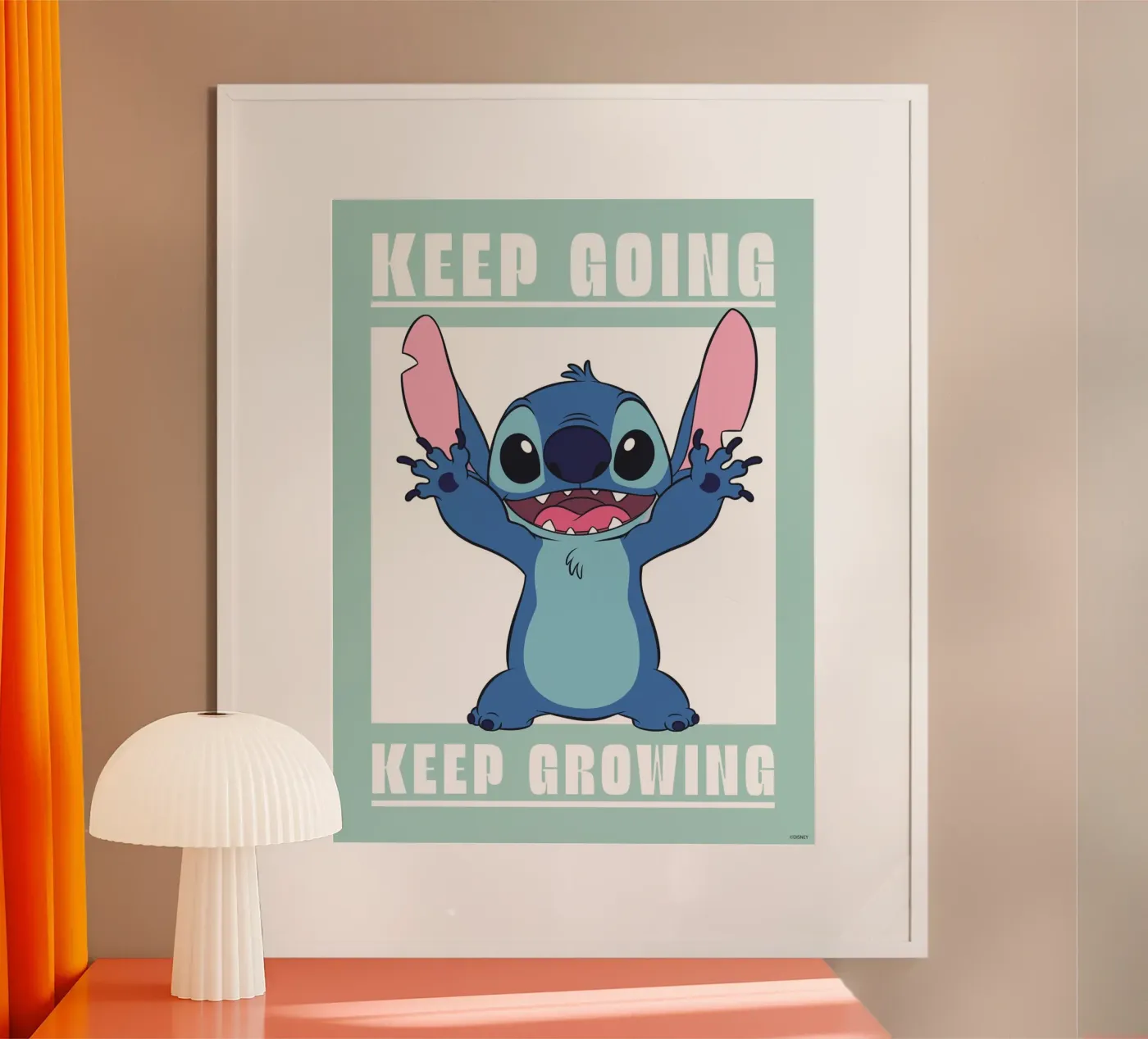 Stitch - keep going poster by Stitch