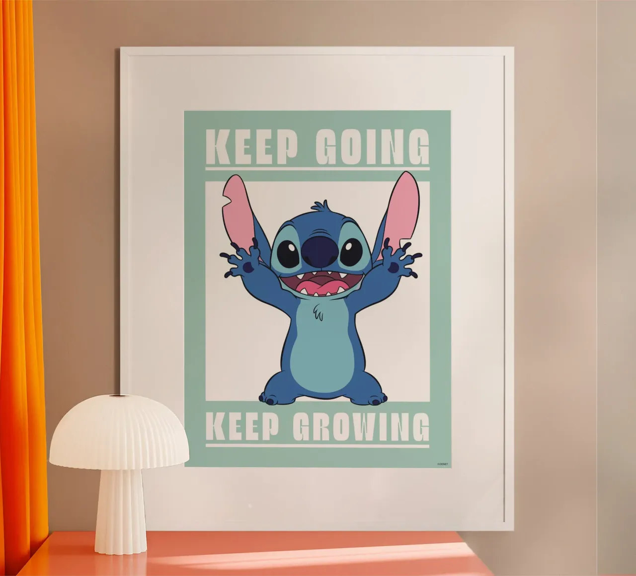Stitch - keep going poster da Stitch