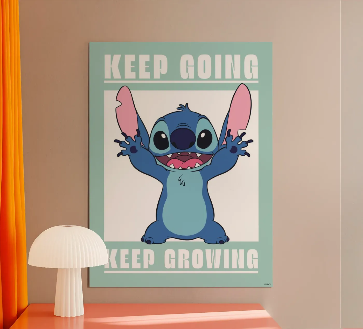 Stitch - keep going poster by Stitch