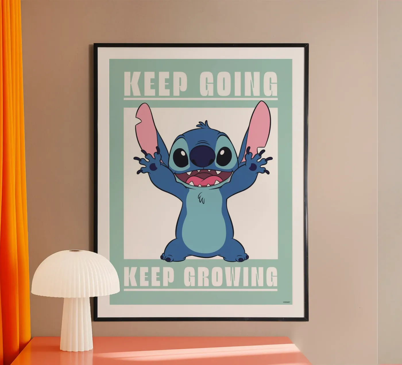 Stitch - keep going poster da Stitch