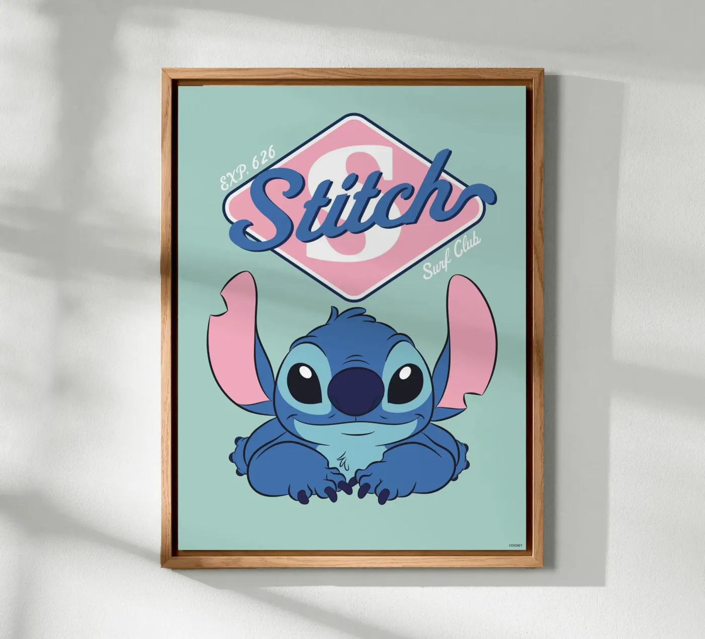 Stitch - Surf Club Alu-Dibond von Stitch