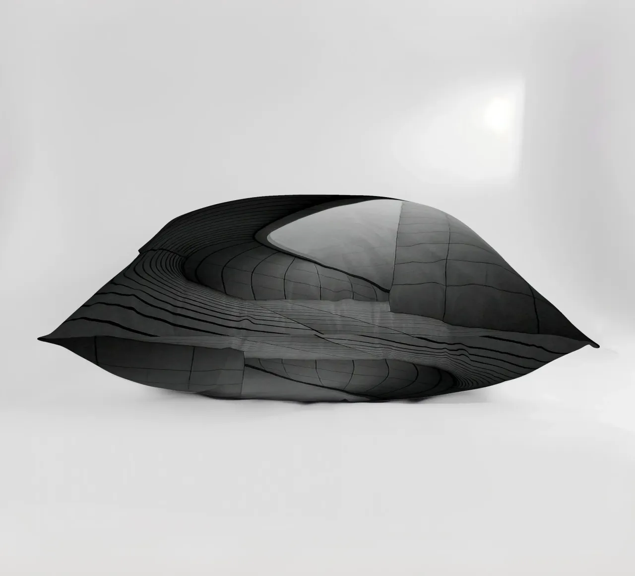 Curve ipnotiche a Tokyo - Ode all'architettura futuristica cuscino da Black & White