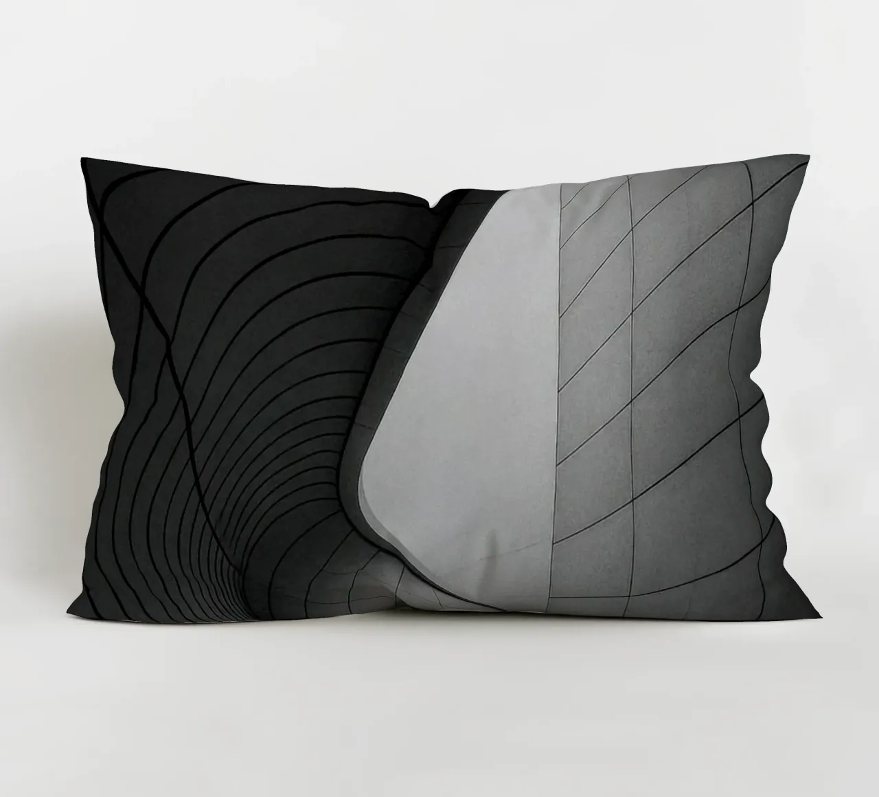 Curve ipnotiche a Tokyo - Ode all'architettura futuristica cuscino da Black & White
