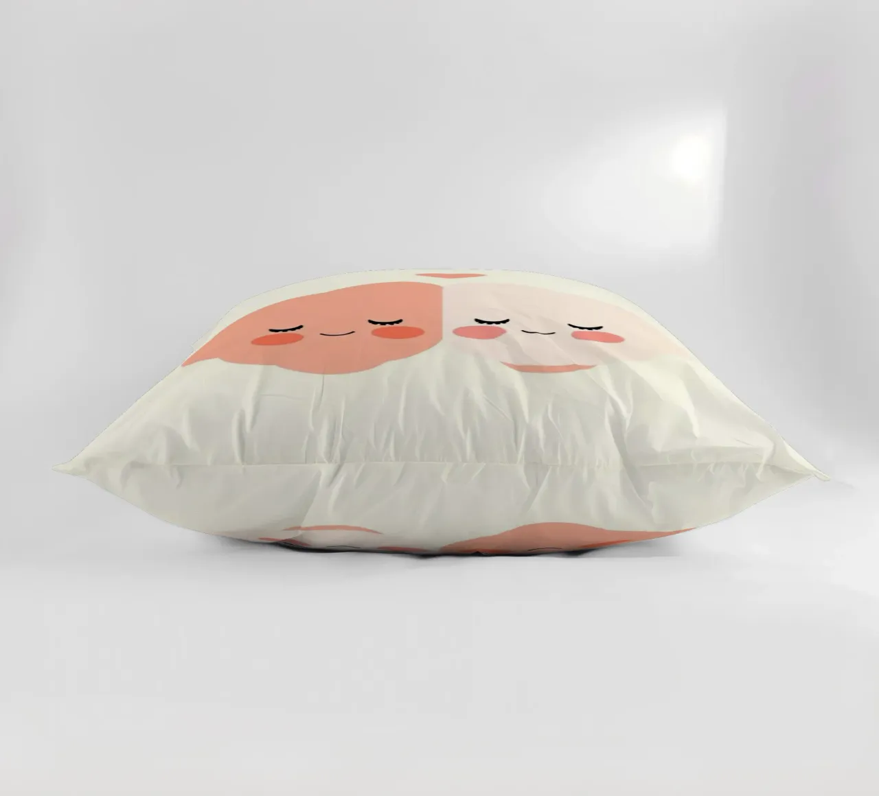Two cheerful brain characters sharing a joyful moment decorative cushion by DesignDoodle