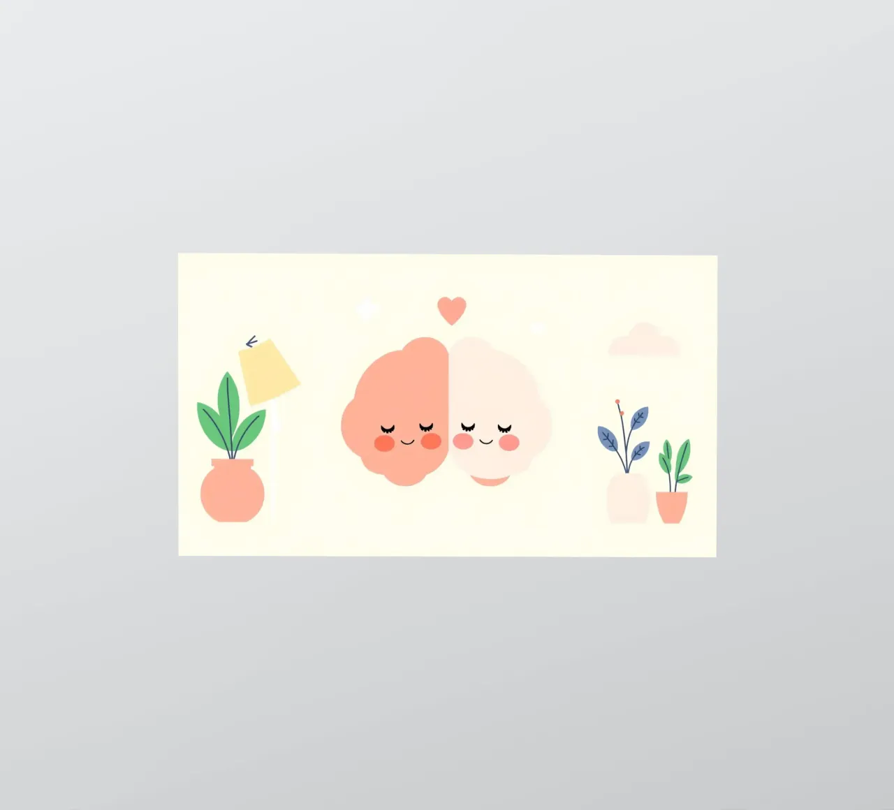 Two cheerful brain characters sharing a joyful moment sticker by DesignDoodle