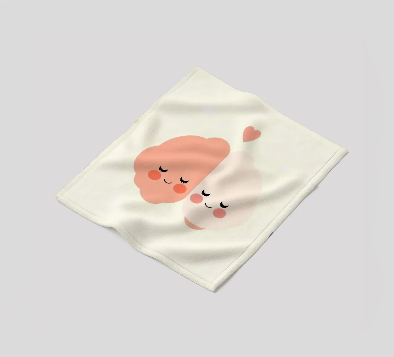 Two cheerful brain characters sharing a joyful moment fleece blanket by DesignDoodle