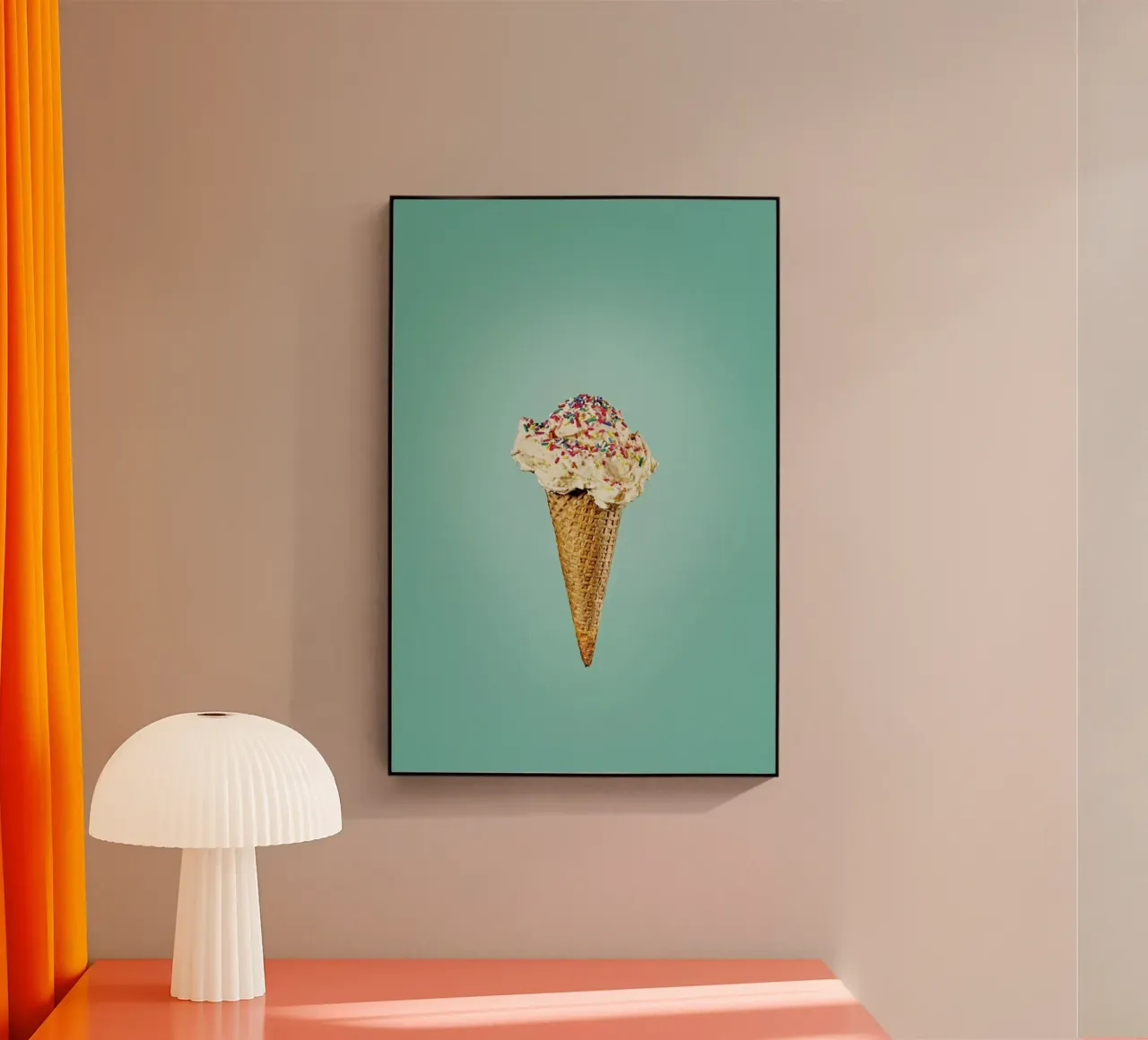 Icecream With Sprinkles plexiglass da neon* fotografie