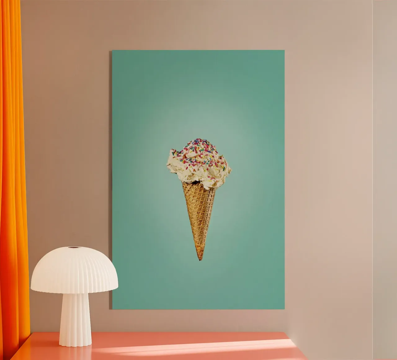 Icecream With Sprinkles plexiglass da neon* fotografie