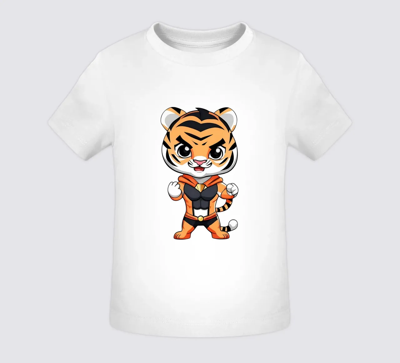 Tigre, cucciolo di tigre come supereroe_1 maglietta neonato da Tierisch bunt by LK