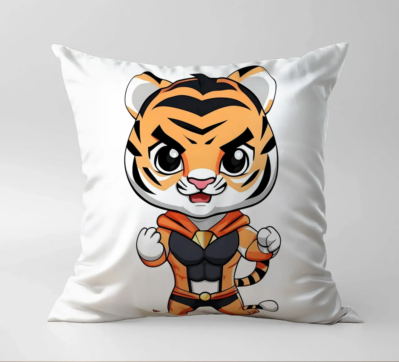 Tigre, cucciolo di tigre come supereroe_1 cuscino da Tierisch bunt by LK