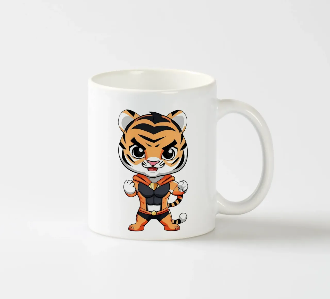 Tigre, cucciolo di tigre come supereroe_1 tazza in ceramica da Tierisch bunt by LK