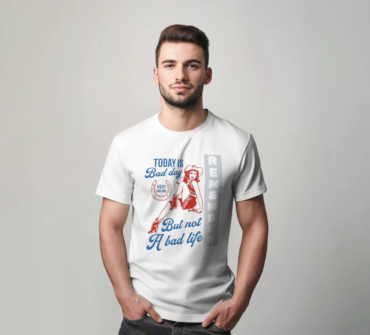 Oggi è una brutta giornata, ma non una brutta vita t-shirt da Gunawan Rb