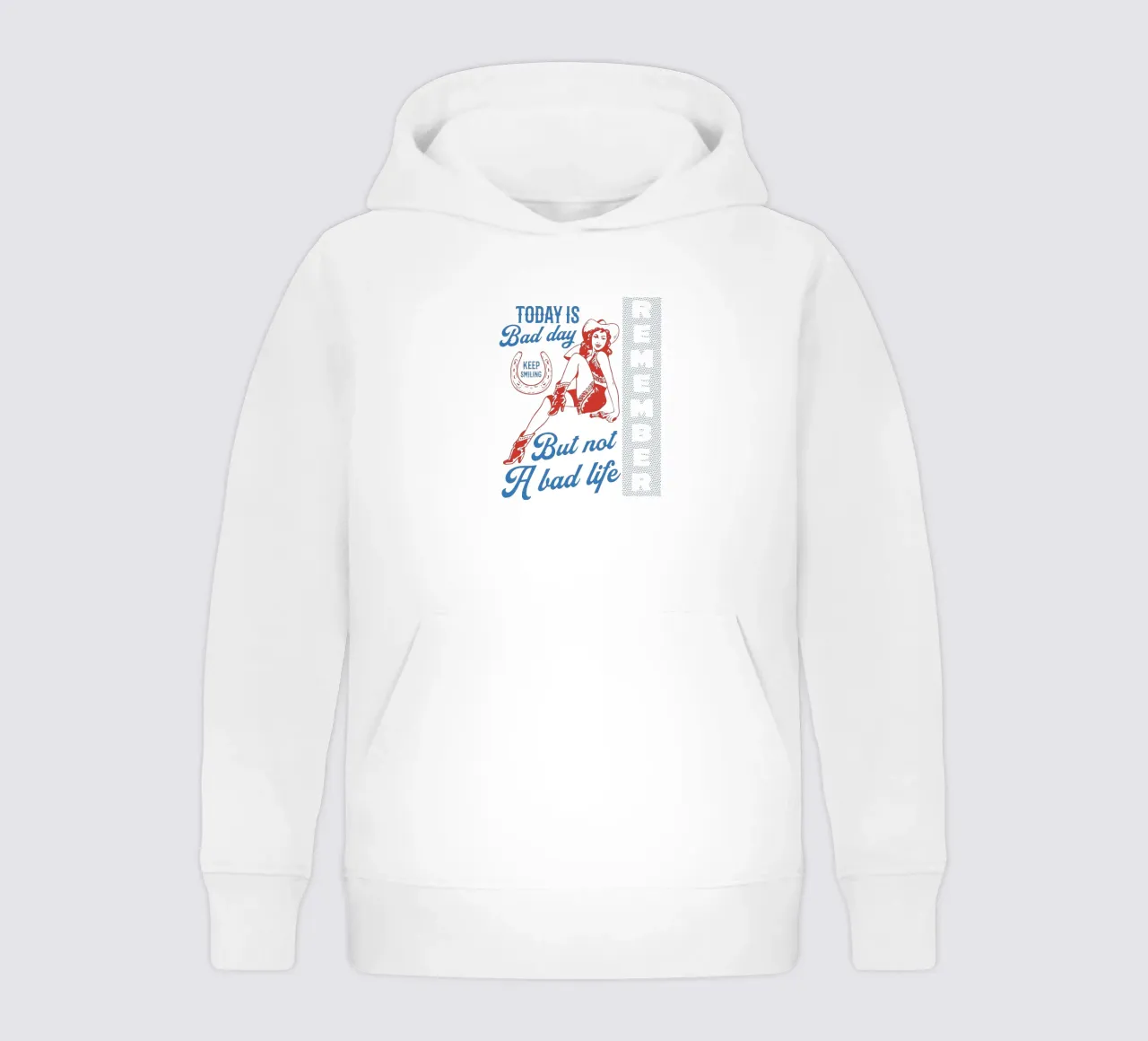 Hoy es un mal día, pero no una mala vida sudadera con capucha para niño de Gunawan Rb