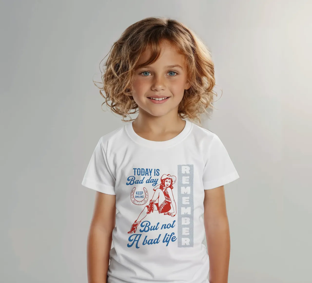 Oggi è una brutta giornata, ma non una brutta vita t-shirt bambini da Gunawan Rb