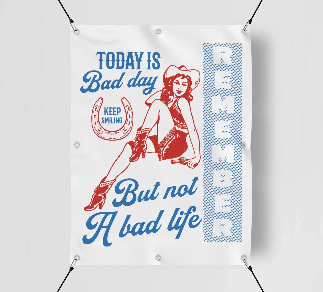 Oggi è una brutta giornata, ma non una brutta vita telo in pvc da Gunawan Rb