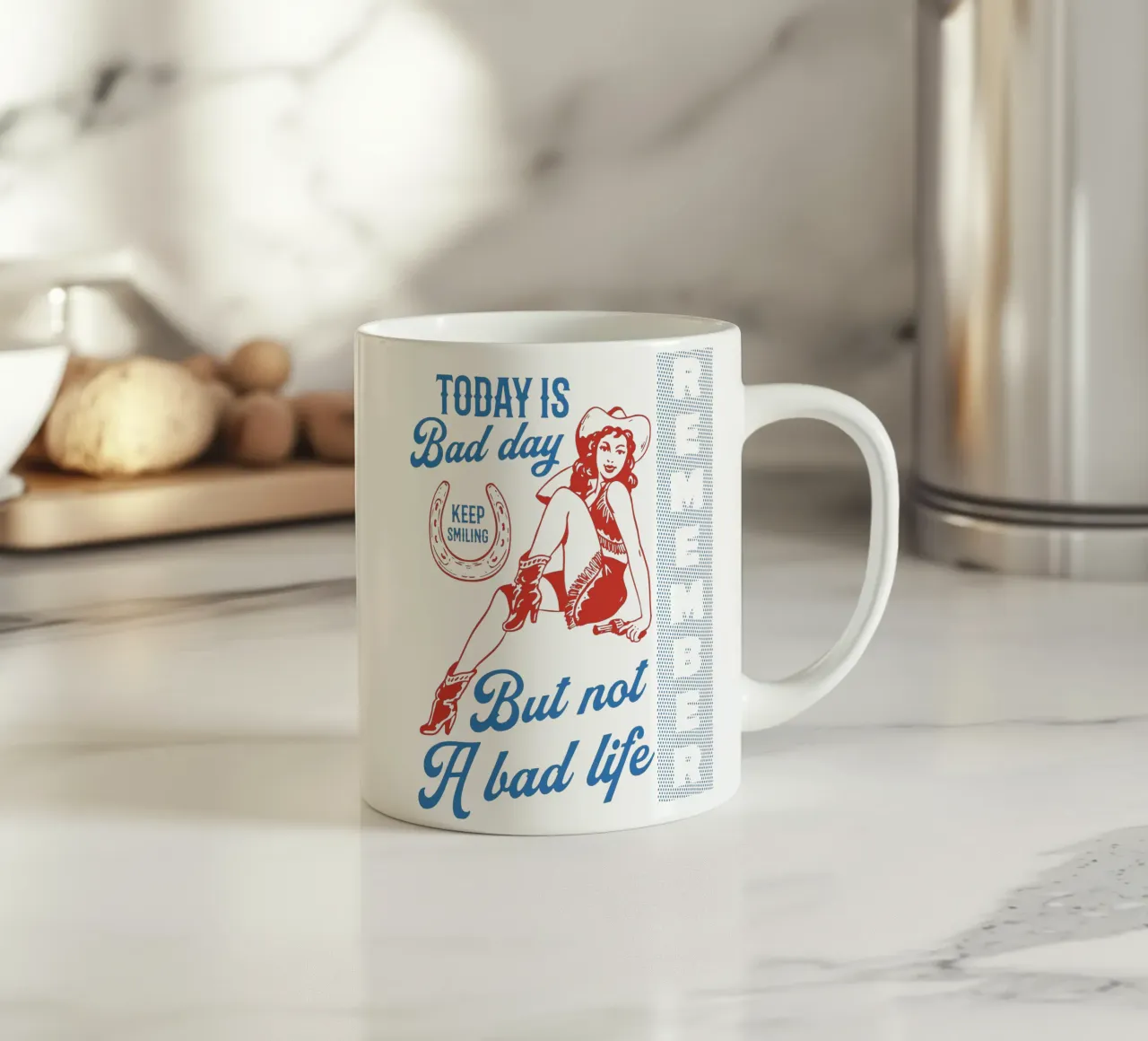 Hoy es un mal día, pero no una mala vida taza de cerámica de Gunawan Rb