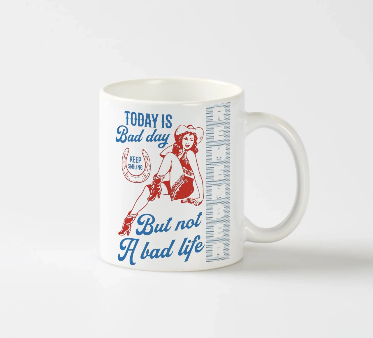 Oggi è una brutta giornata, ma non una brutta vita tazza in ceramica da Gunawan Rb