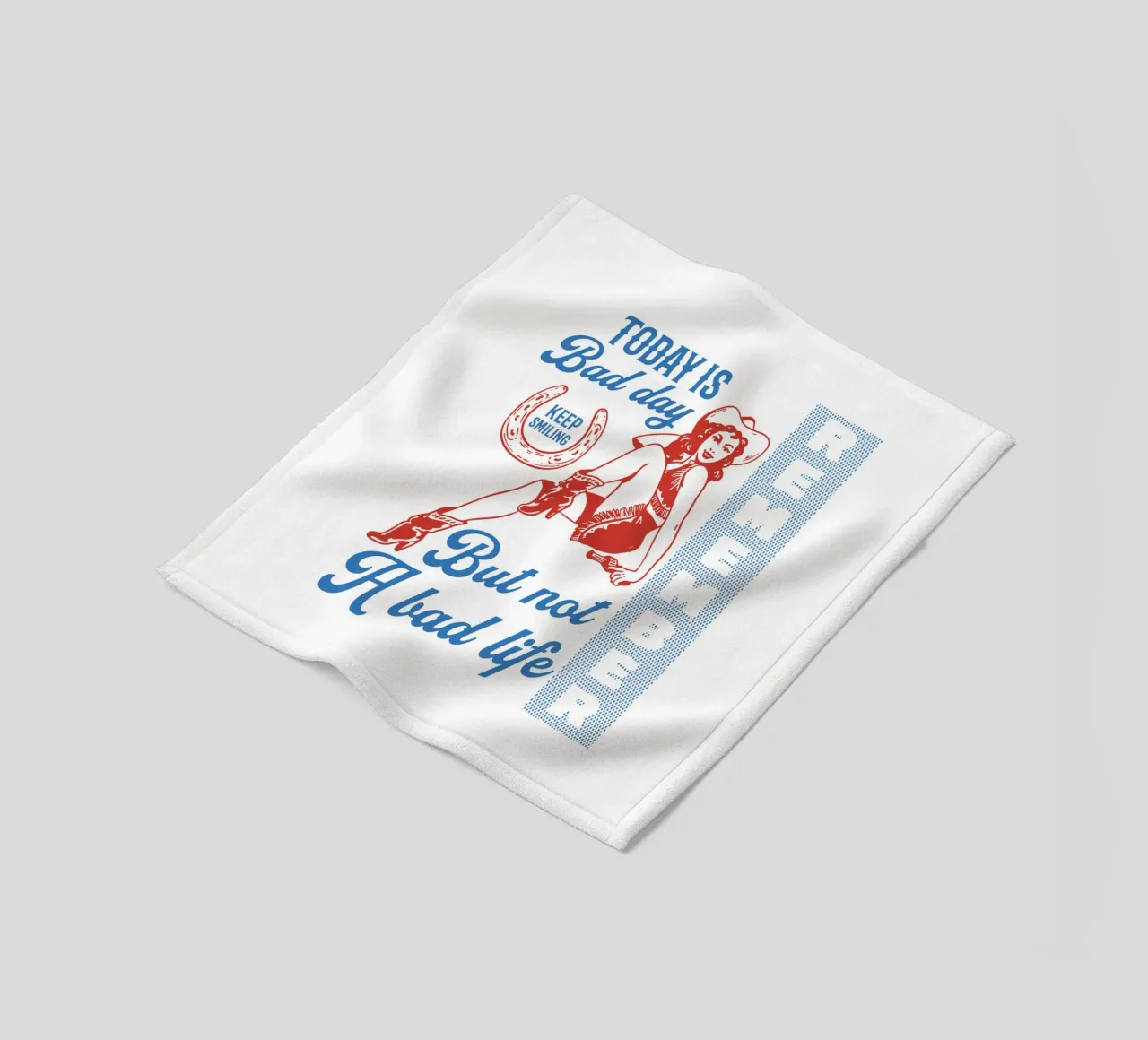 Today is bad day, but not a bad life fleece blanket by Gunawan Rb
