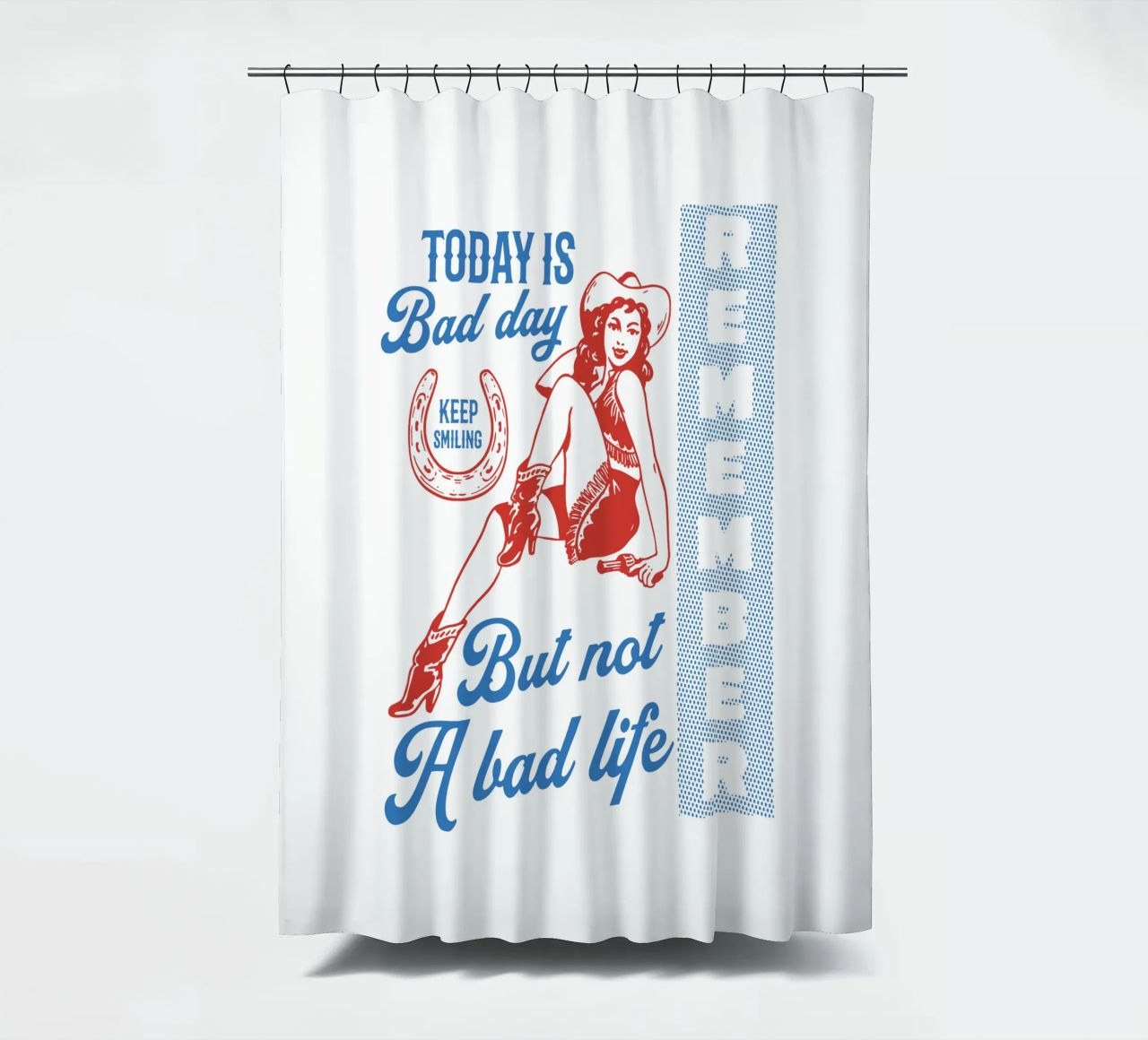 Oggi è una brutta giornata, ma non una brutta vita tenda da doccia da Gunawan Rb