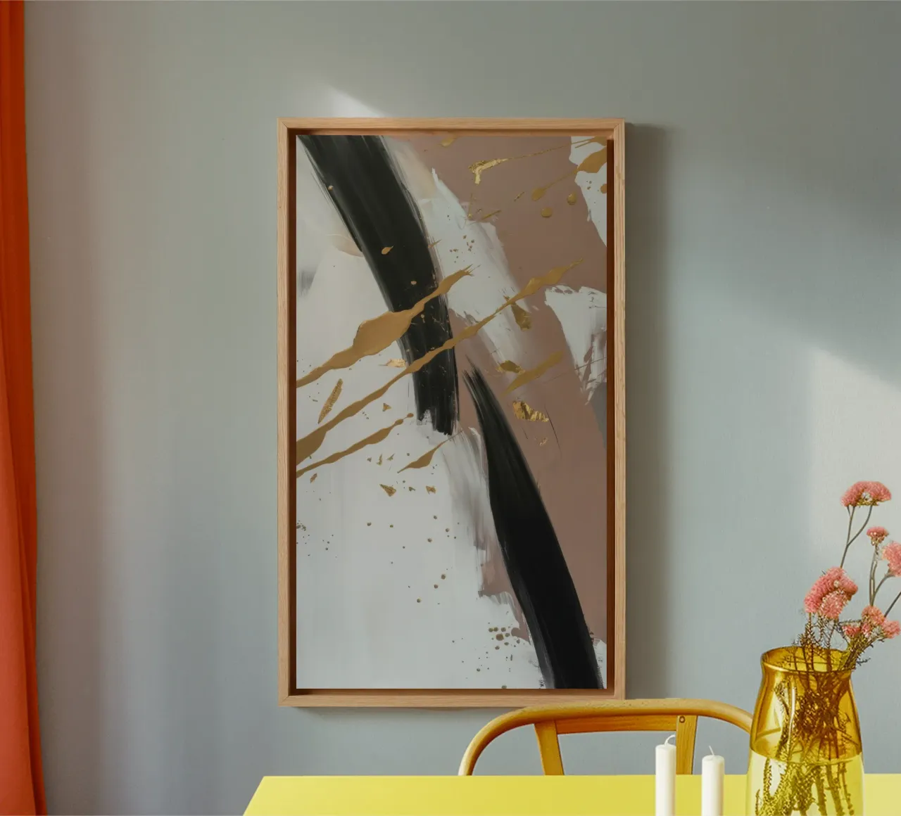 Koperslagader canvas met Baklijst van Monarch Arc