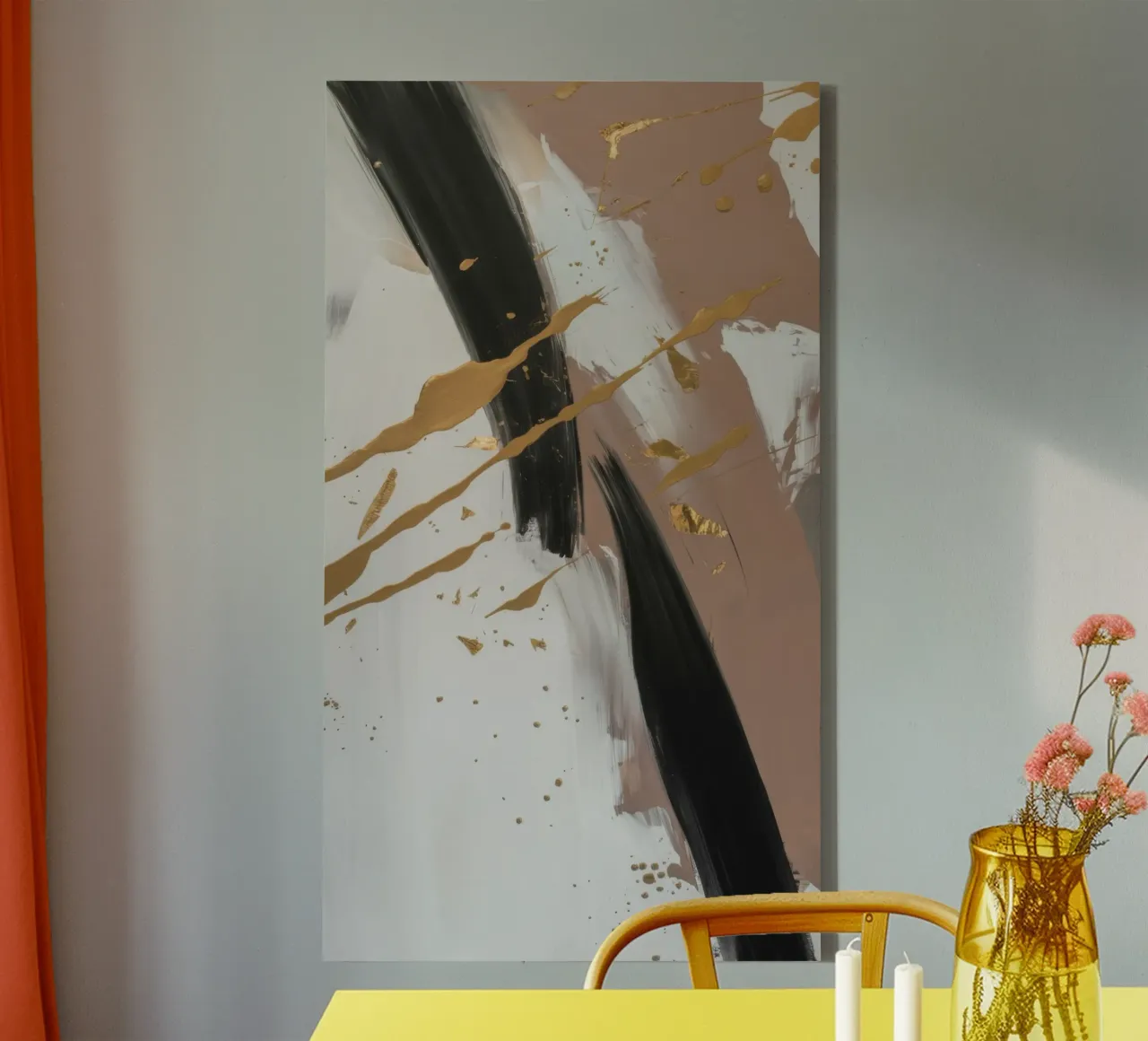 Koperslagader canvas met Baklijst van Monarch Arc