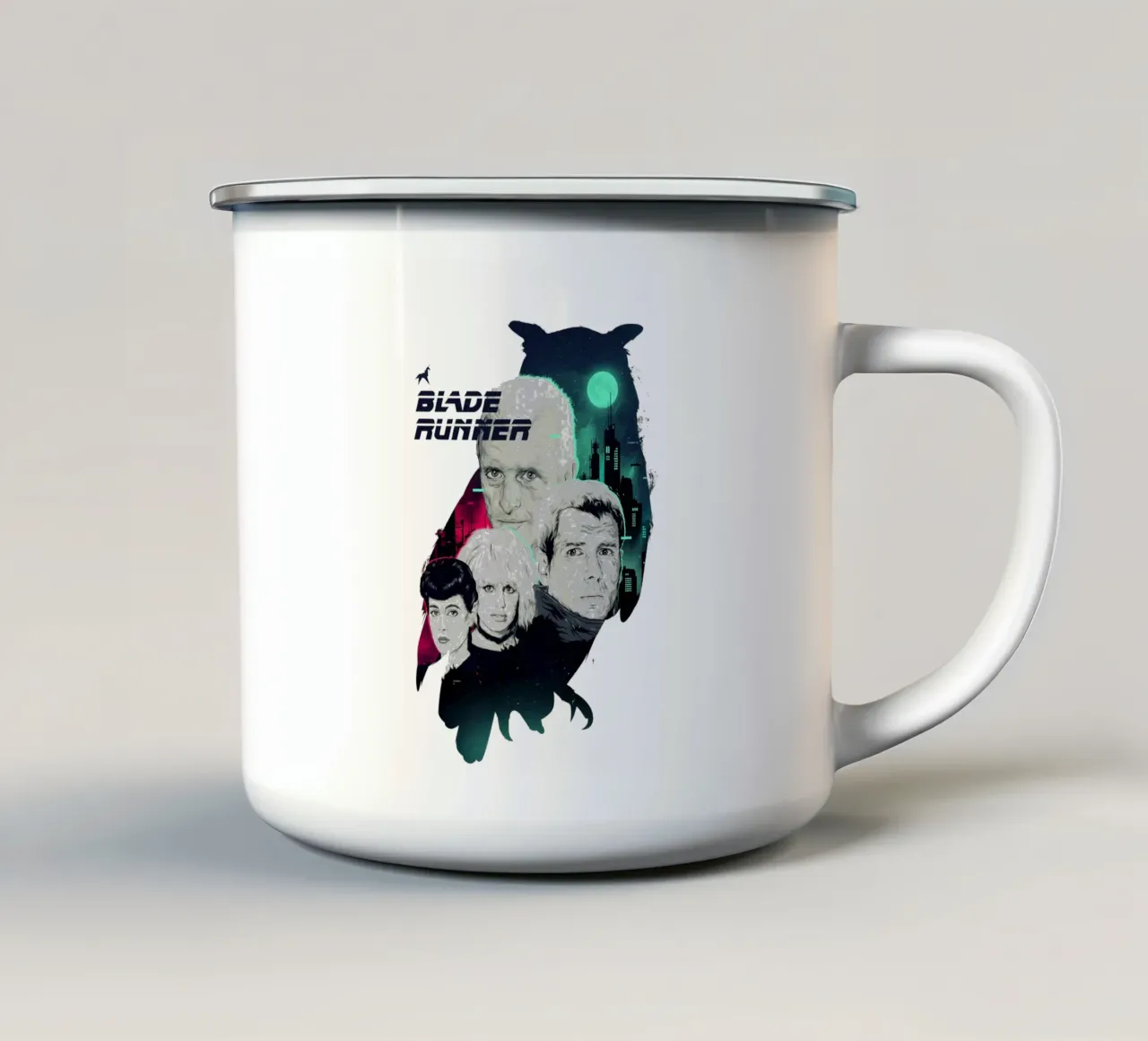 Gufo Blade Runner tazza in smalto da Junkie Movie 2