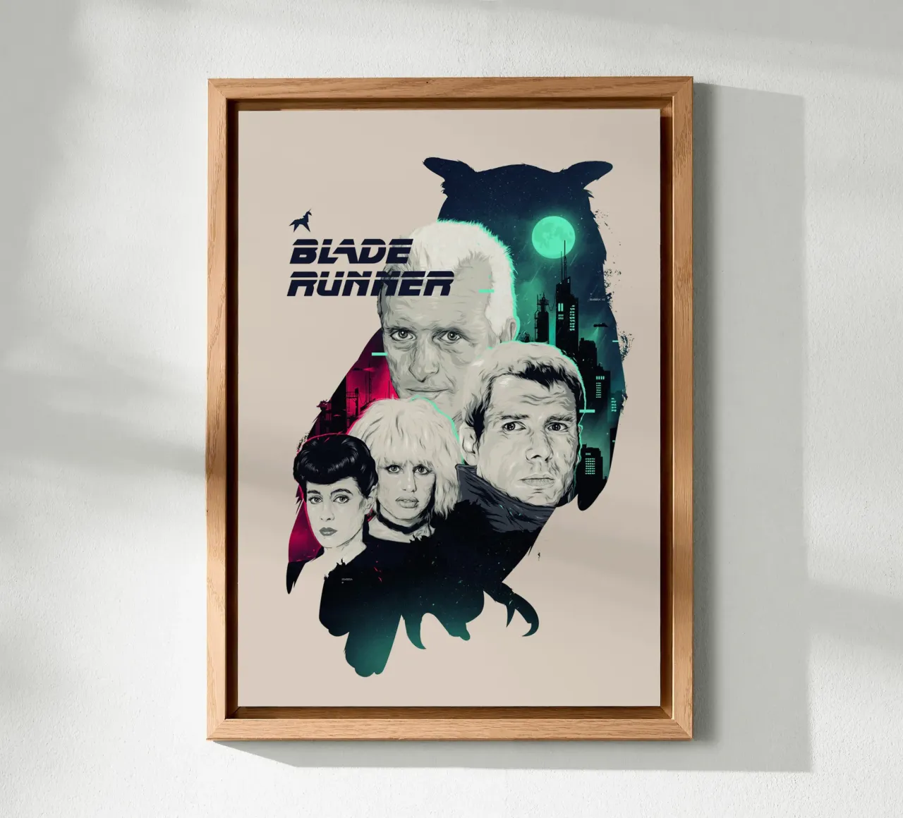 Gufo Blade Runner alluminio dibond da Junkie Movie 2