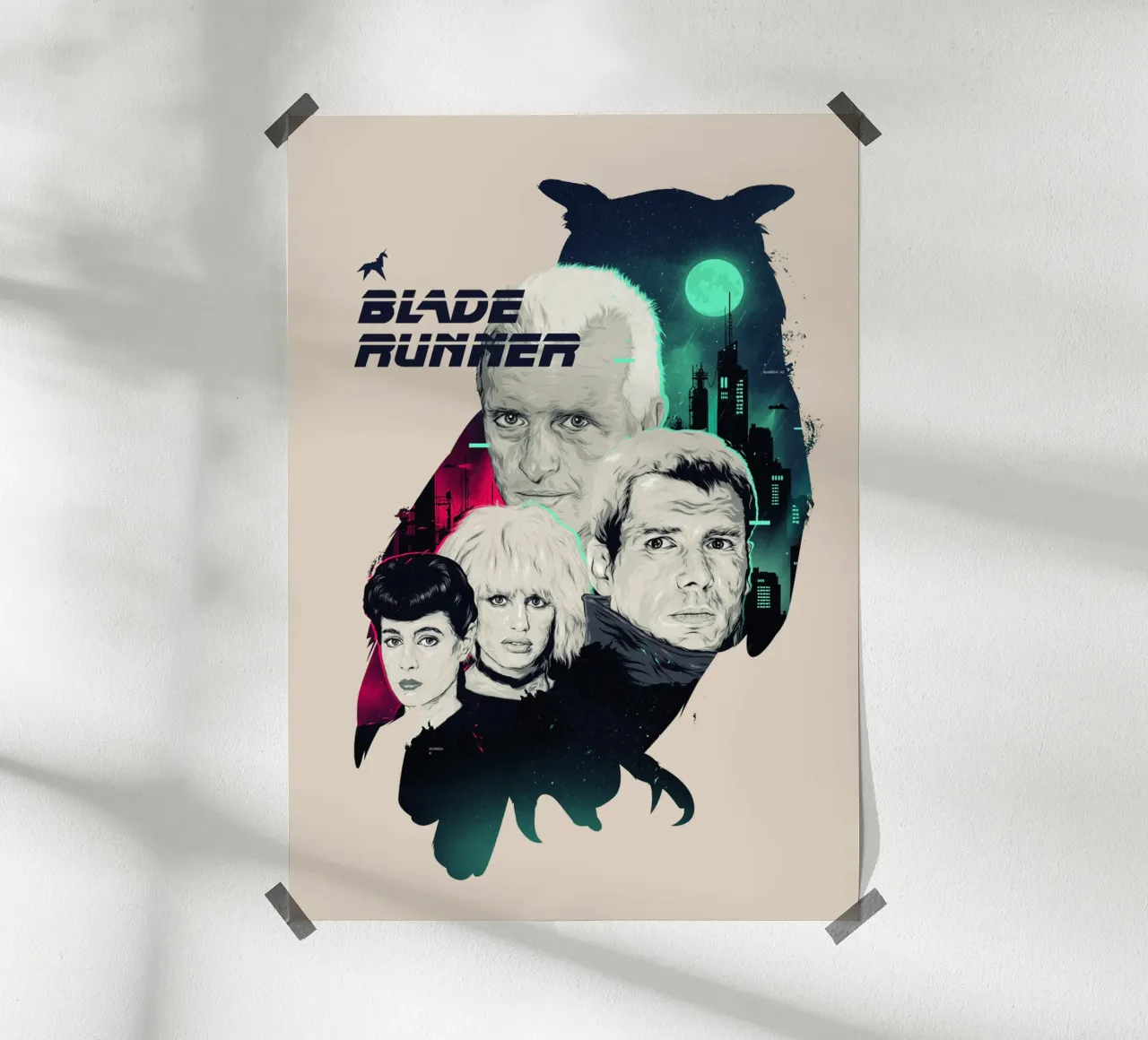 Gufo Blade Runner carta hahnemühle da Junkie Movie 2