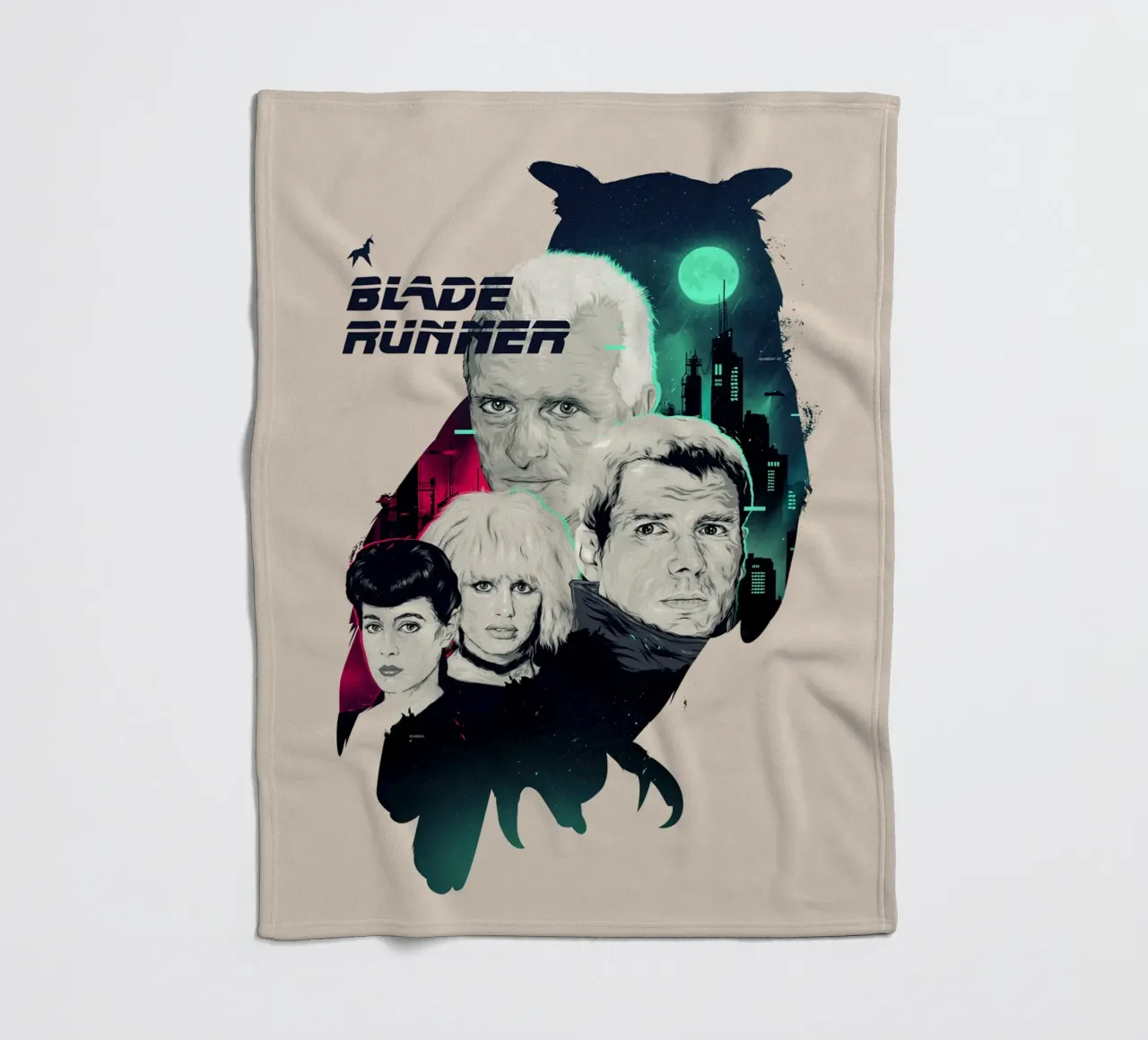 Blade-Runner-Eule Fleecedecke von Junkie Movie 2