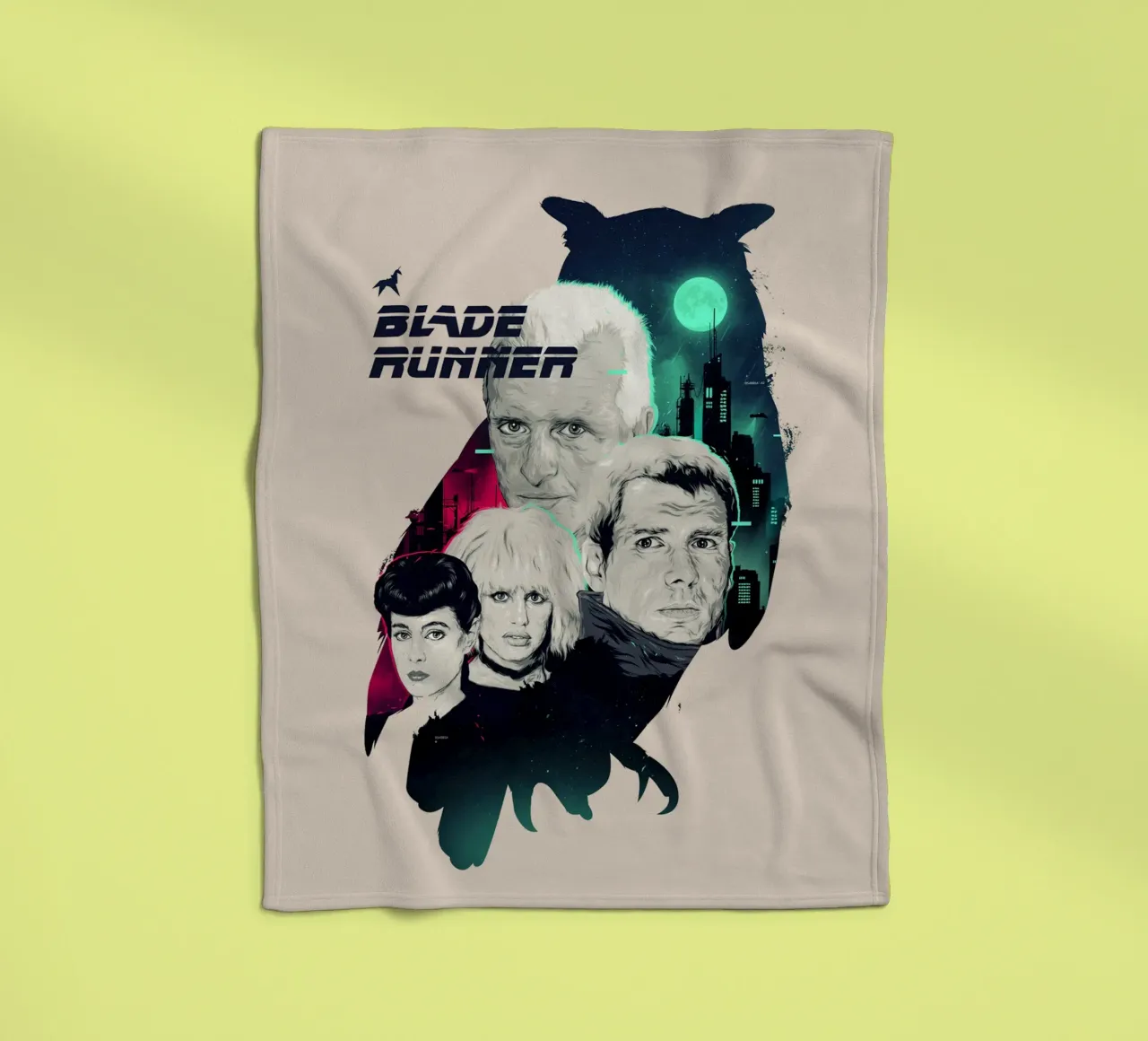 Blade-Runner-Eule Fleecedecke von Junkie Movie 2