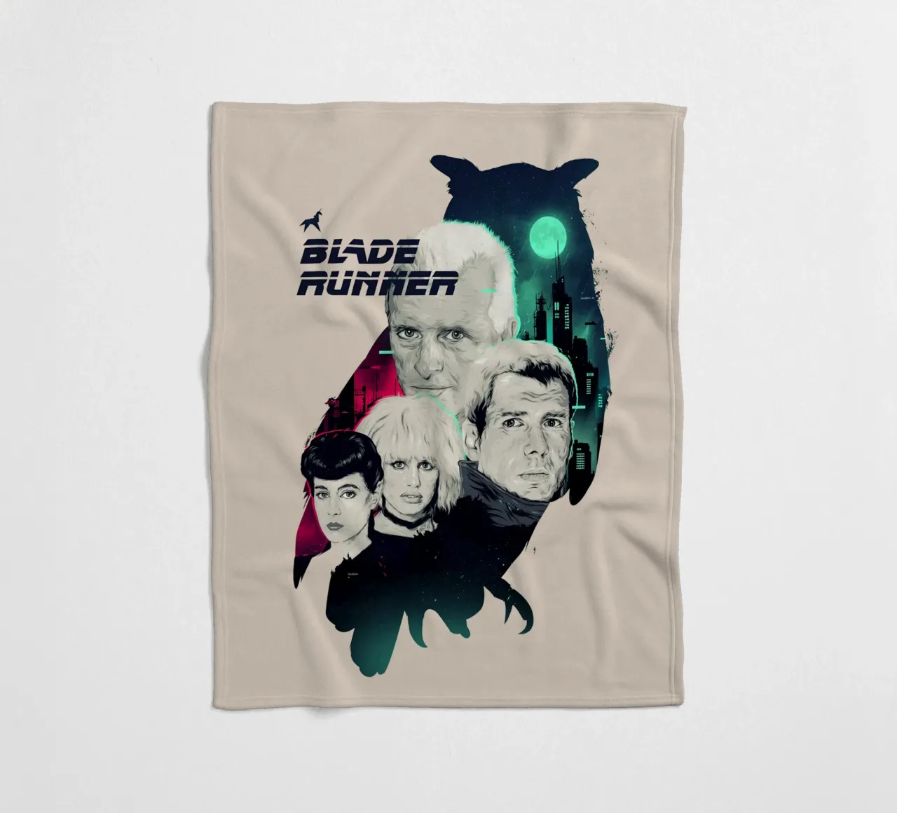 Blade-Runner-Eule Fleecedecke von Junkie Movie 2