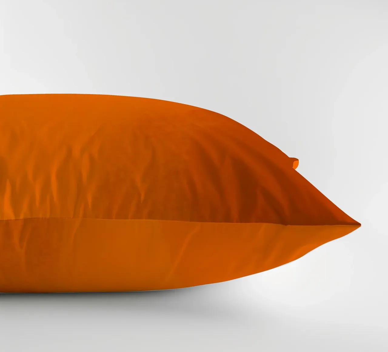 orange abstract design featuring leaf motifs and smooth art decorative cushion by DesignDoodle