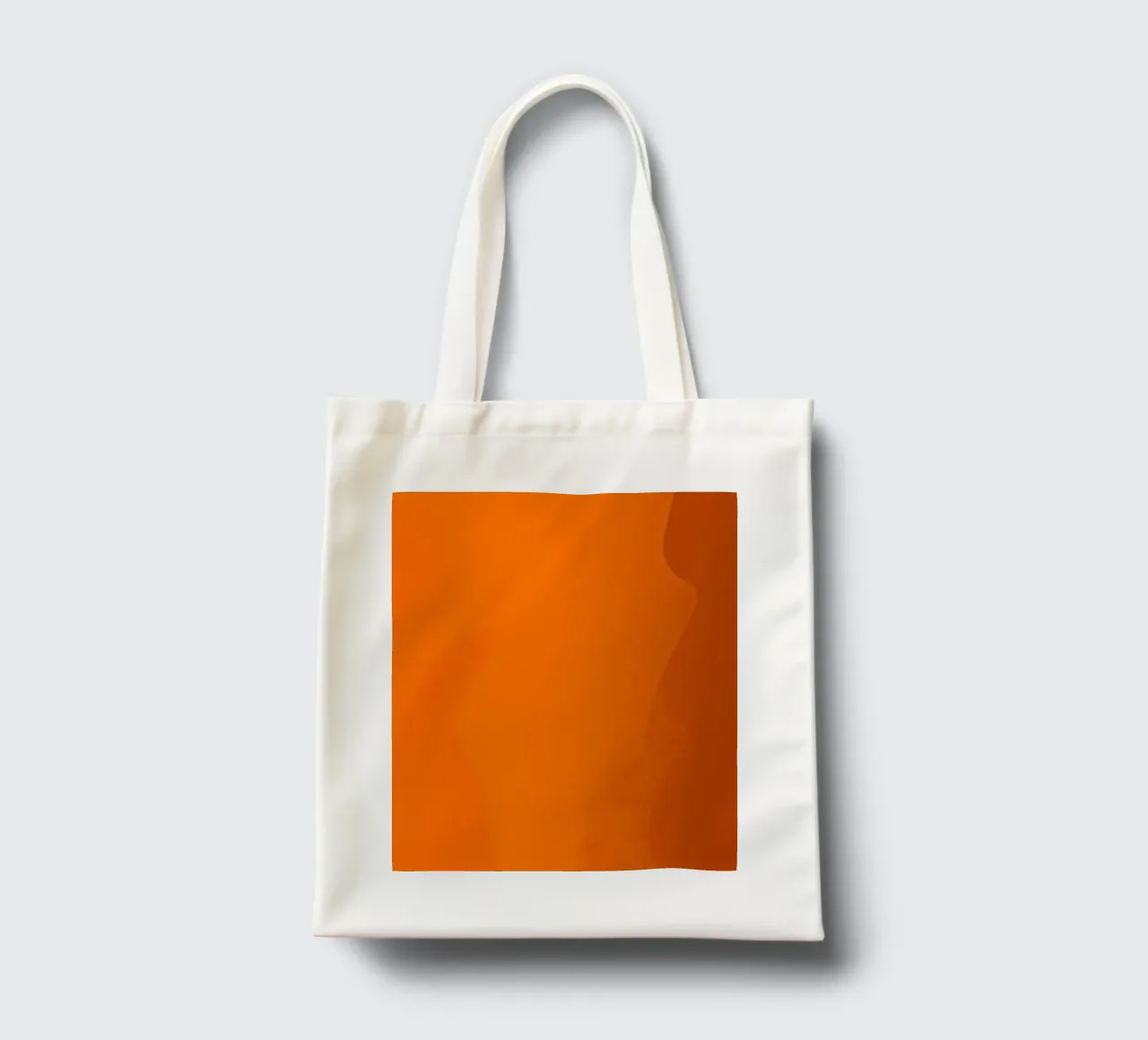 orange abstract design featuring leaf motifs and smooth art tote bag by DesignDoodle