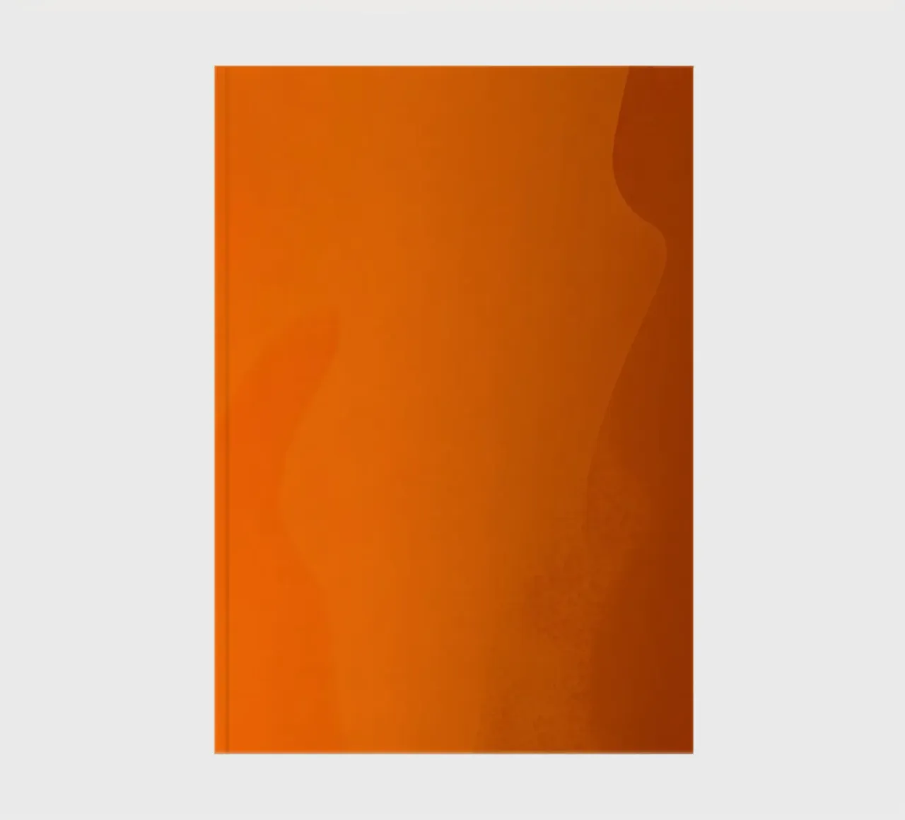 orange abstract design featuring leaf motifs and smooth art notebook by DesignDoodle