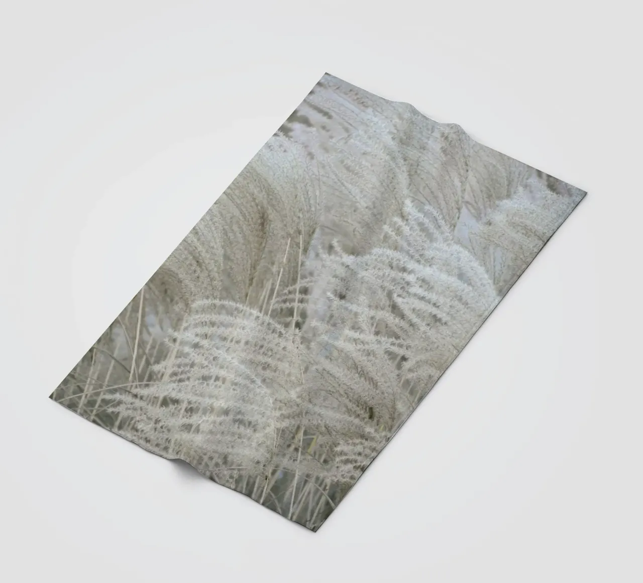White Beige Boho Dreams coperta in pile da Studio Nahili