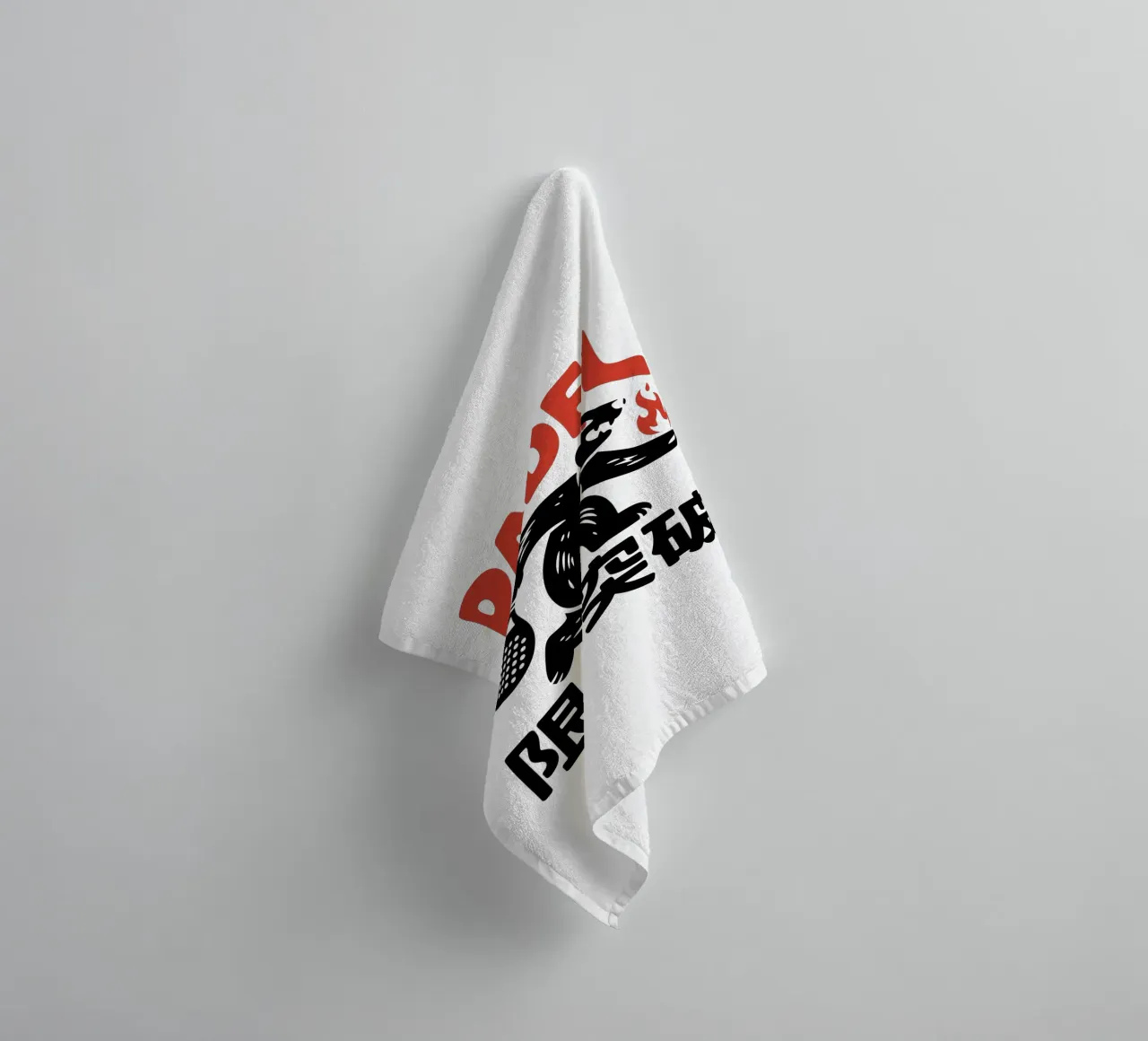Japans Padel Beer Ontwerp - Limit Break Kanji Racket Sport badhanddoek van GameDay Studio