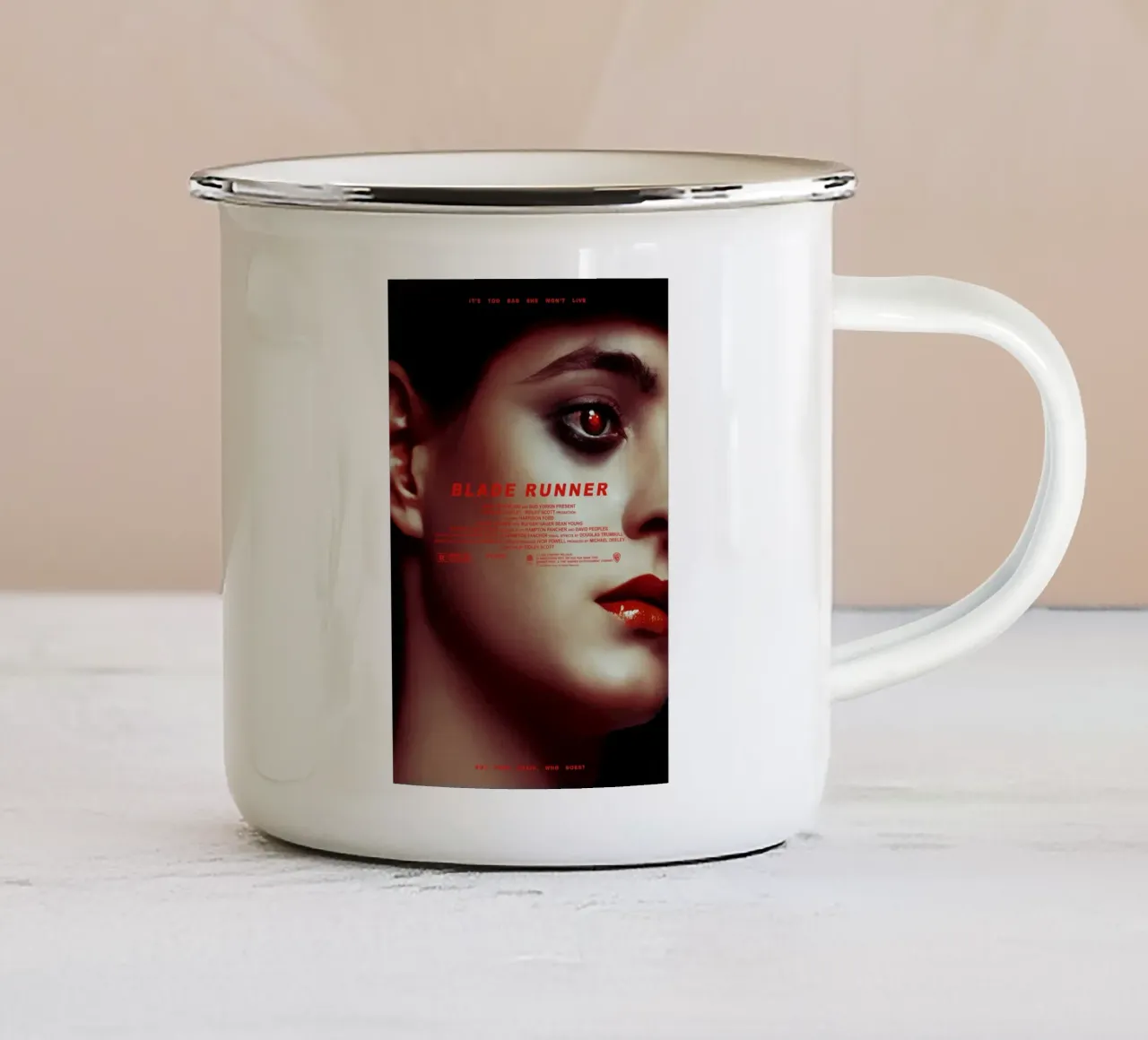 Blade Runner È un peccato che non possa vivere tazza in smalto da Junkie Movie 2