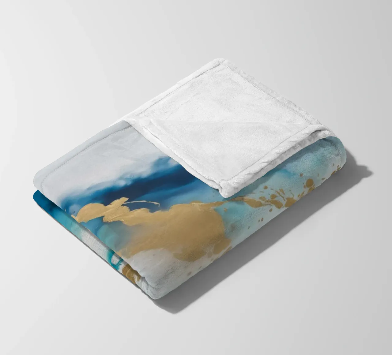 Azure Rift Shine fleece blanket by Monarch Arc