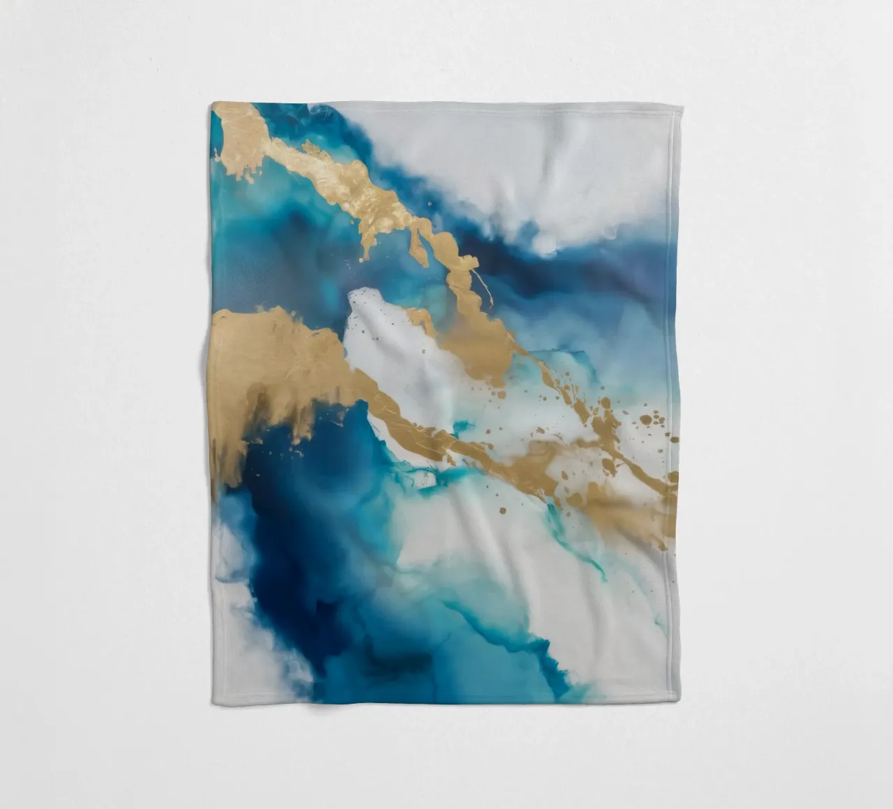 Azure Rift Shine fleece blanket by Monarch Arc