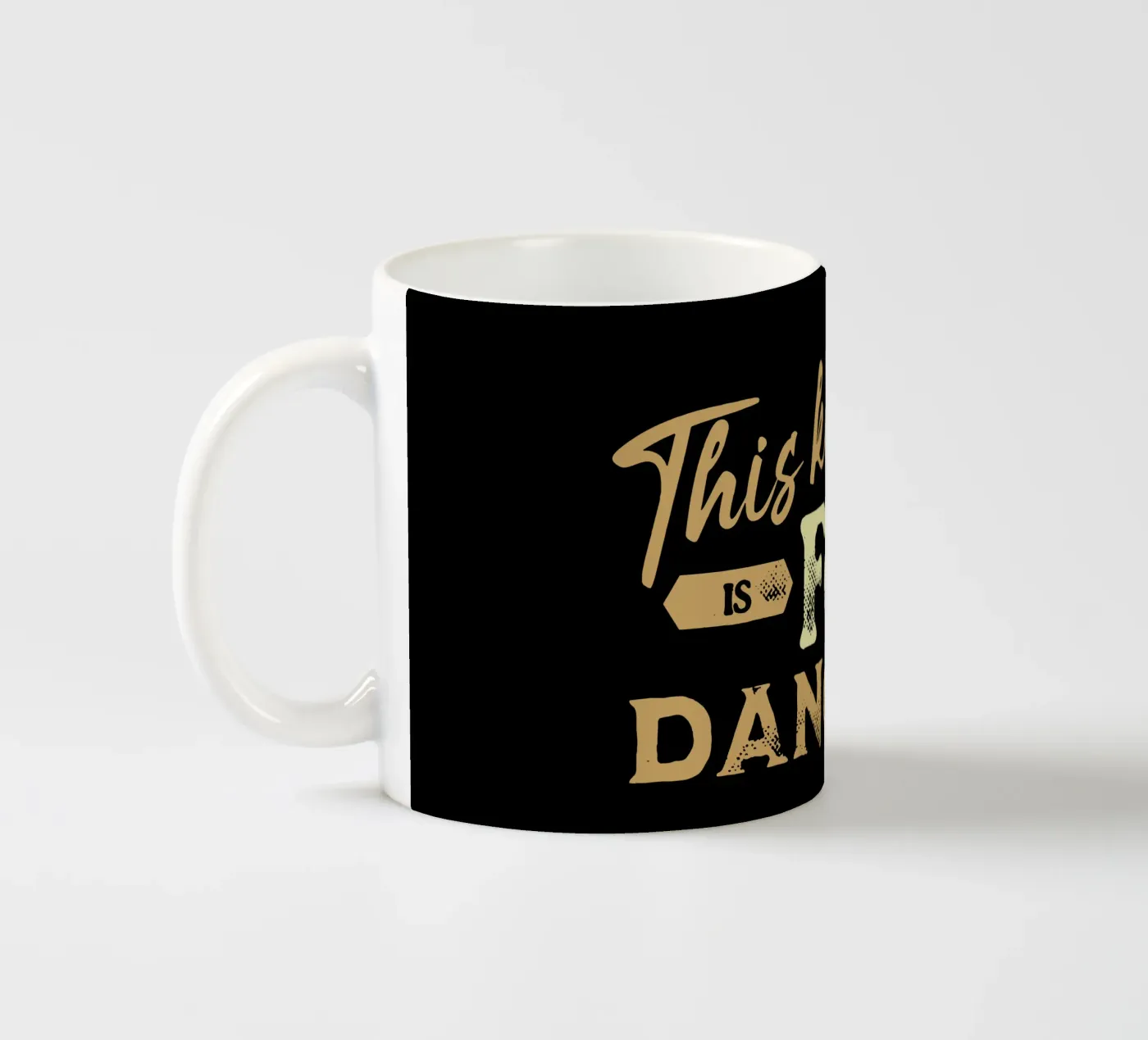 This Kitchen Is For Dancing ceramic mug by Gunawan Rb