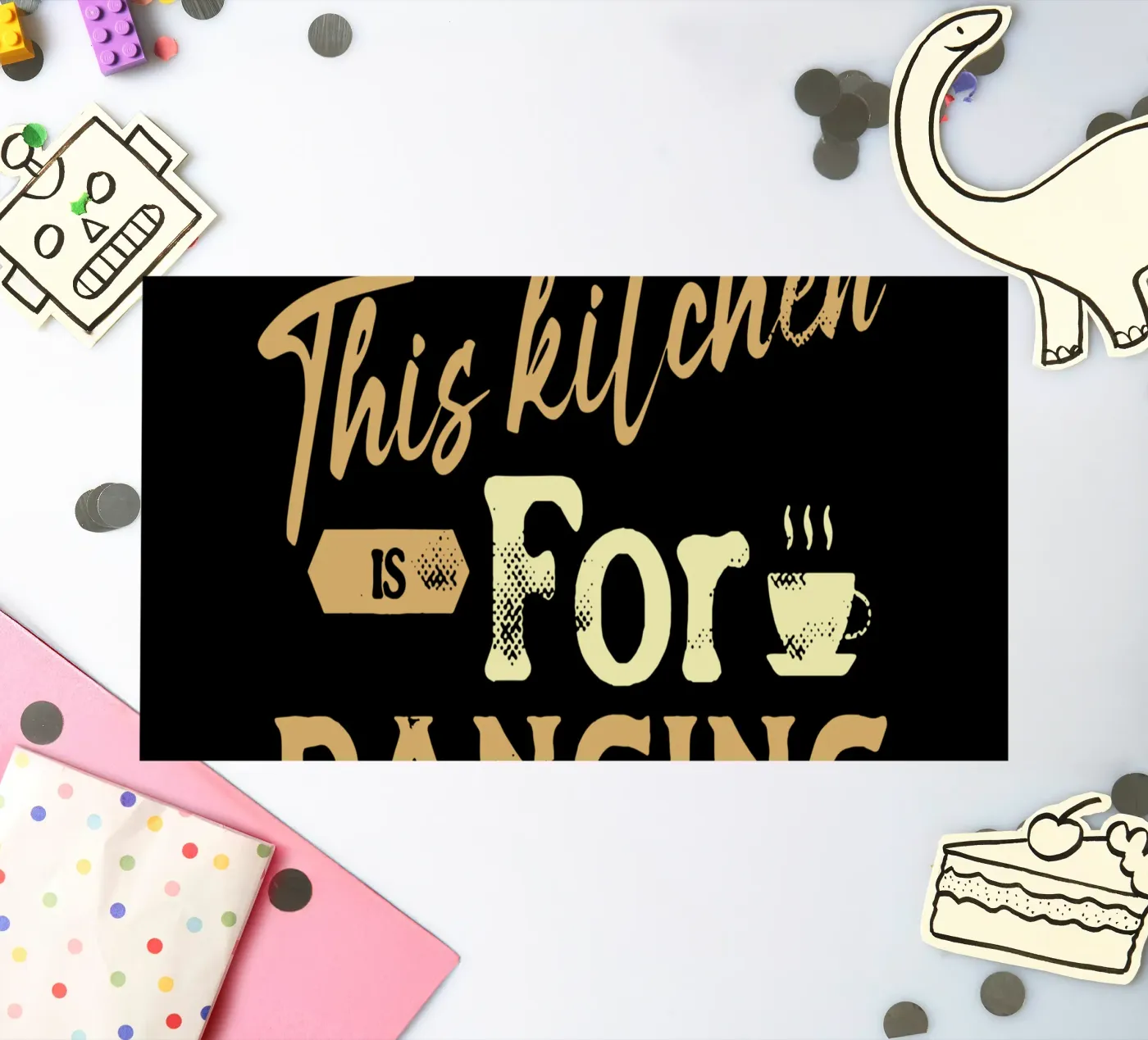 This Kitchen Is For Dancing sticker sheet by Gunawan Rb