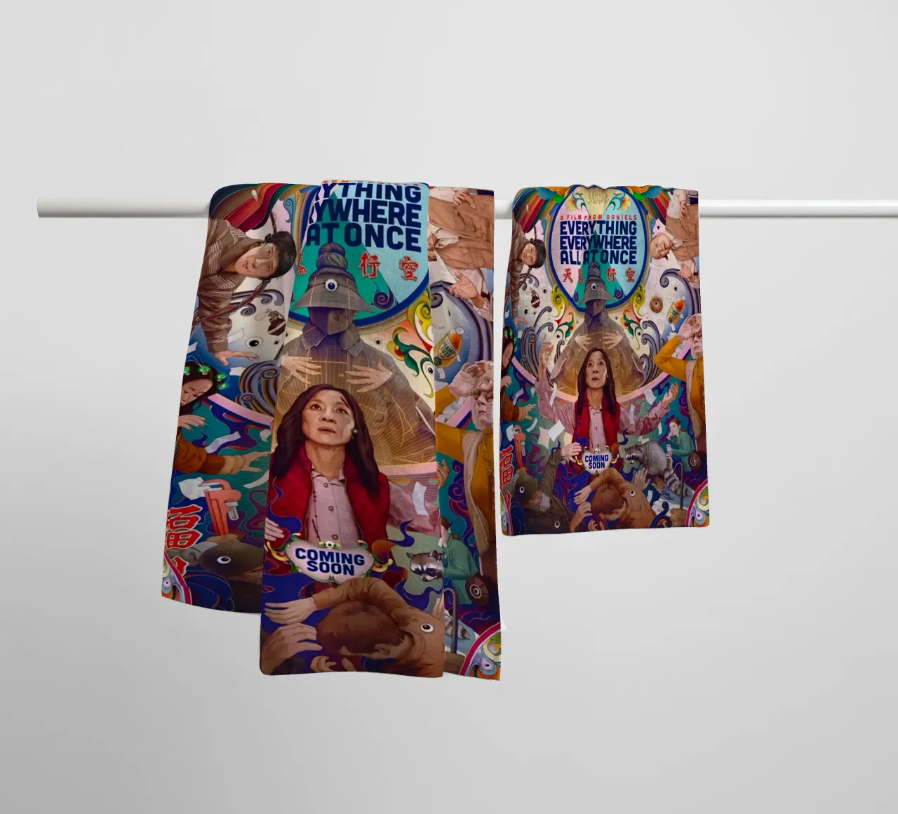 Everything Everywhere All At Once No.1 towel by Junkie Movie 2