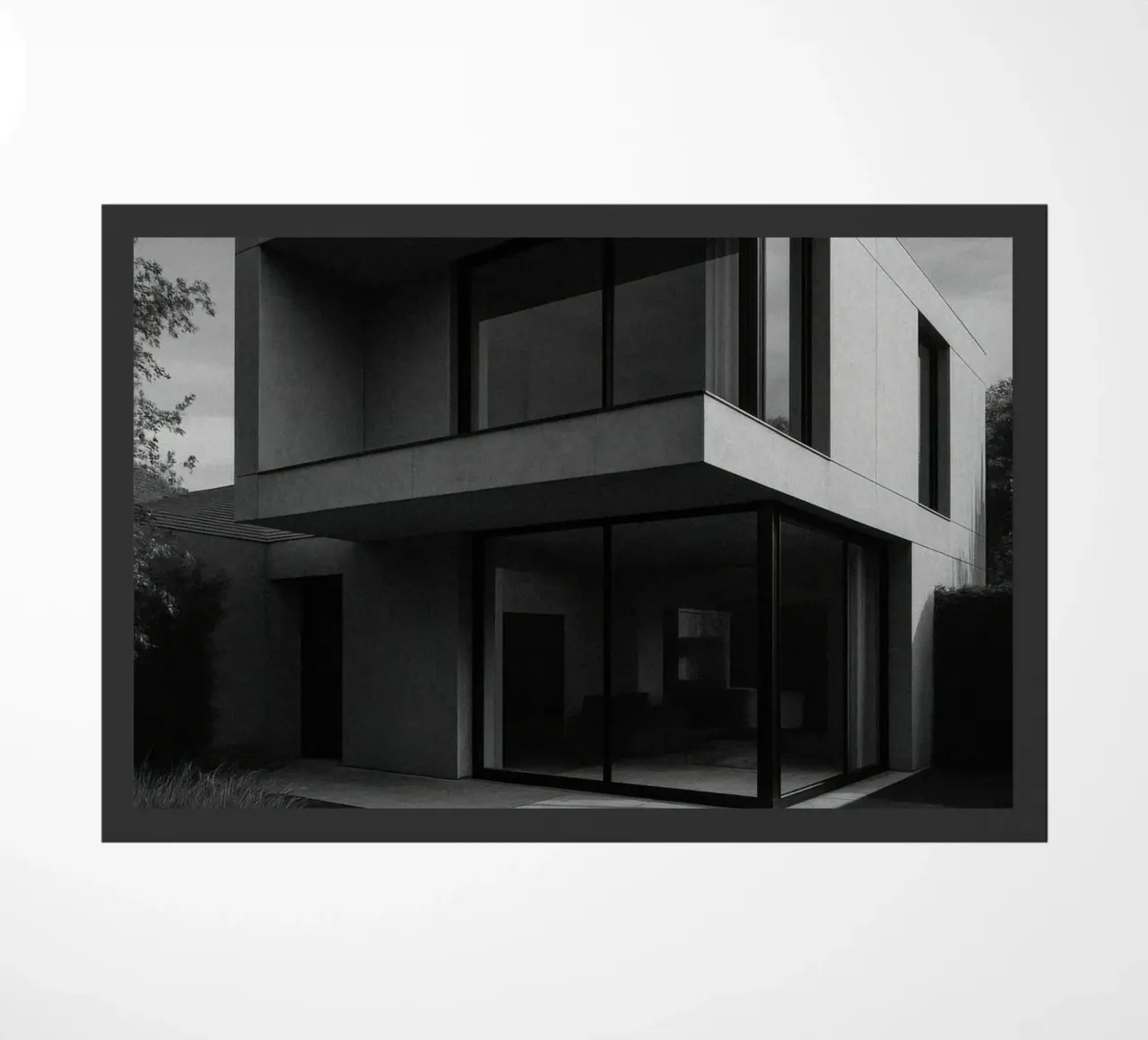 Zurich - Le calme brutal de la modernité doormat by Black & White