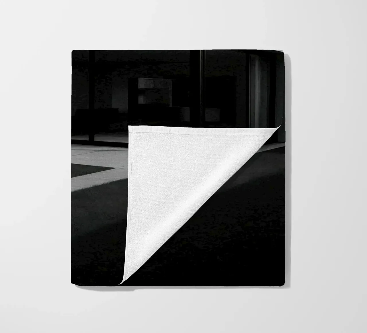 Zurich - Le calme brutal de la modernité beach towel by Black & White
