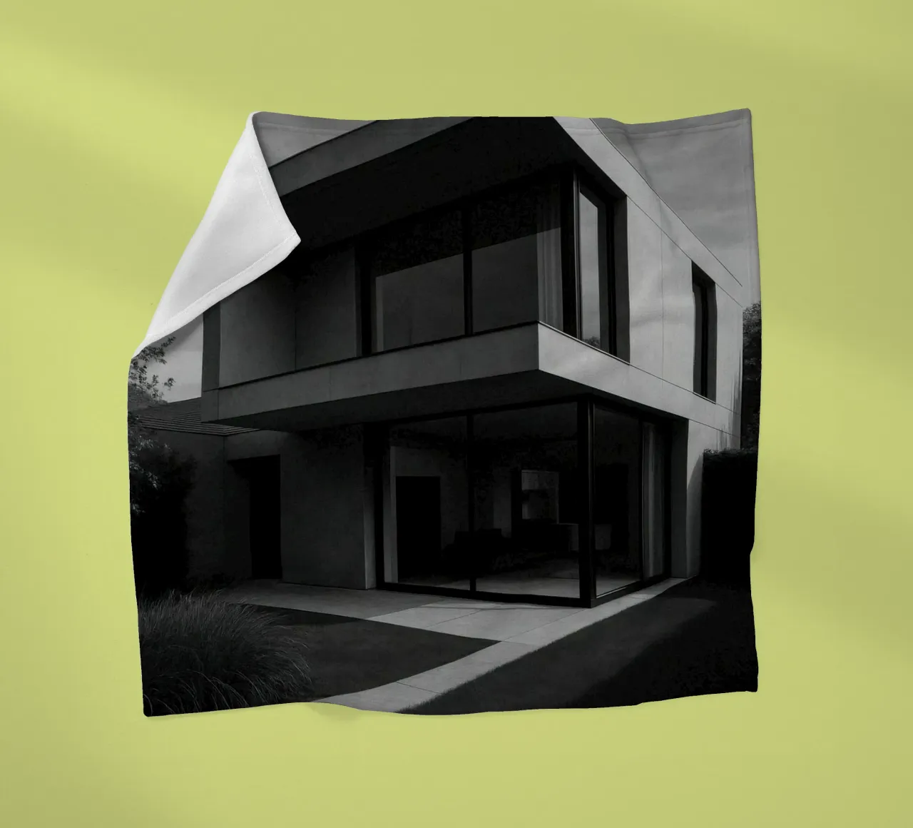 Zurich - Le calme brutal de la modernité fleece blanket by Black & White
