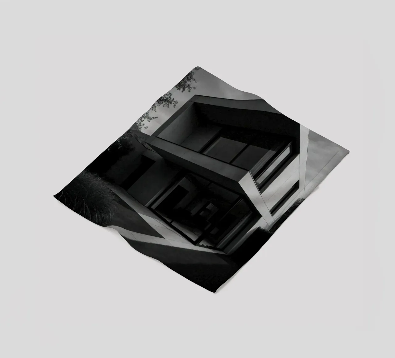 Zurich - Le calme brutal de la modernité fleece blanket by Black & White