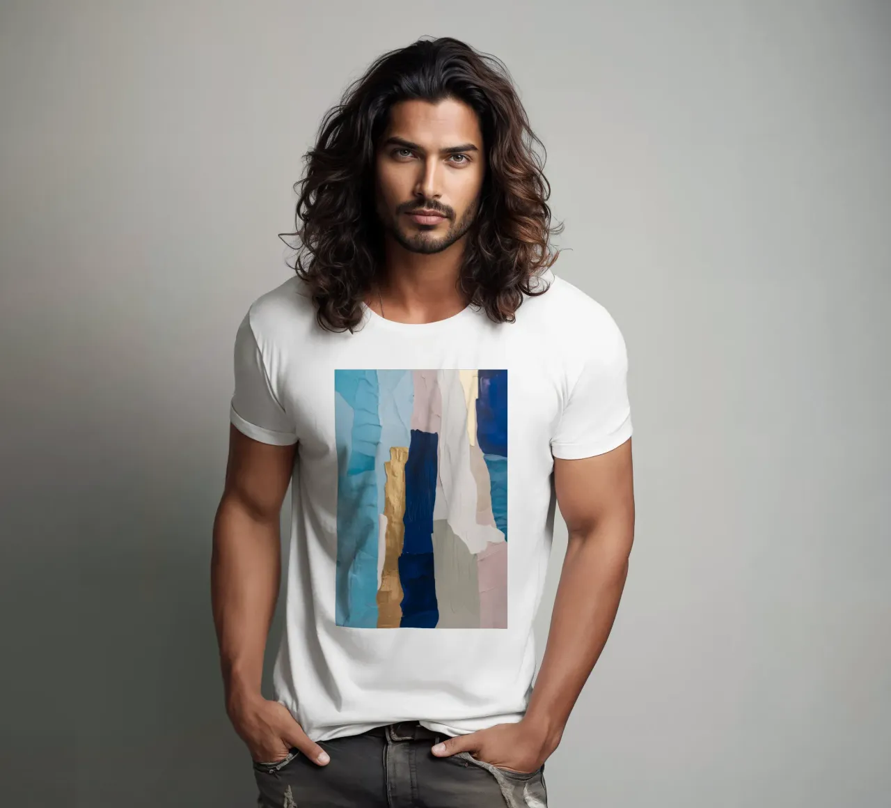 Patchwork Drift Stack t-shirt by Monarch Arc